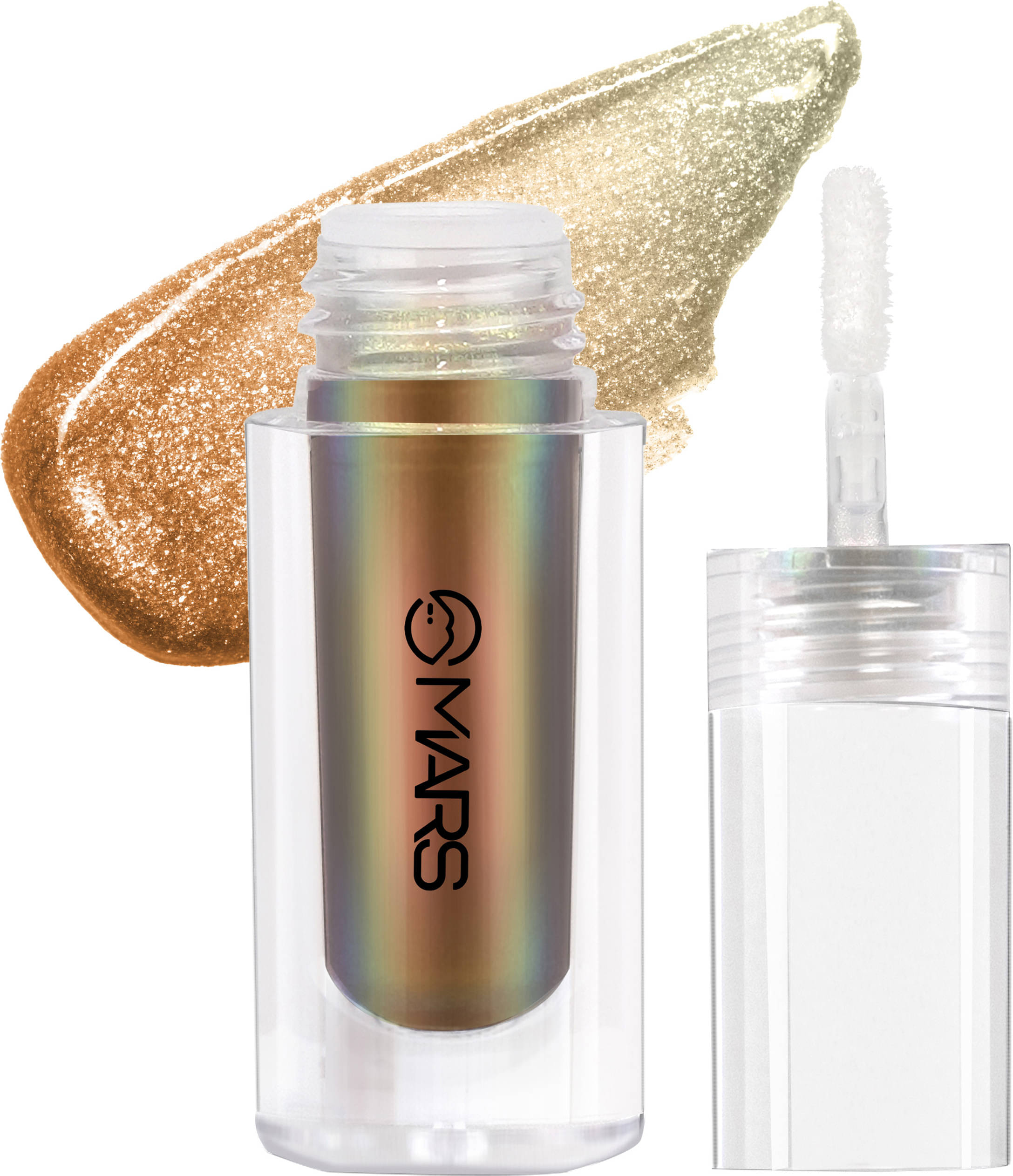     			MARS Northern Lights Liquid Eyeshahdow With Dual-Tone Chrome Effect | Liquid Shimmer 1.8 ml (02-Russian Radiance)