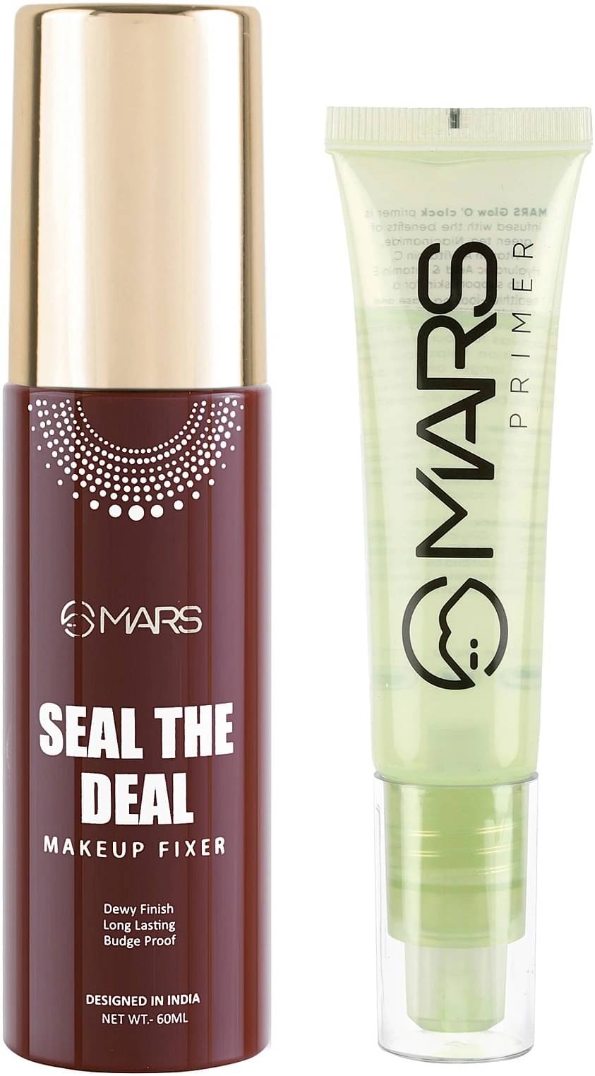     			MARS Long Lasting Makeup Fixer With Healthy Glow Face Primer - 90 ml (Transparent)