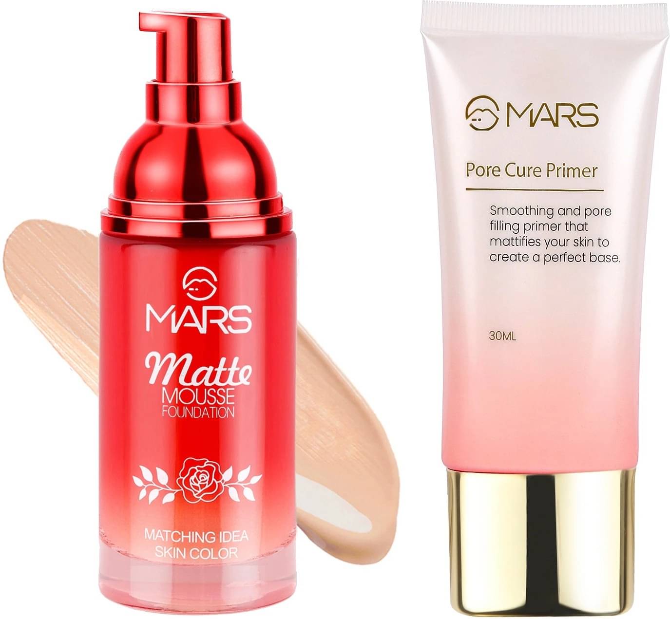 MARS Matte Mousse Foundation Golden Beige With Long Lasting Prime Primer - 90 ml(Shade-06) MARS Matte Mousse Foundation Golden Beige With Long Lasting Prime Primer - 90 ml(Shade-06)