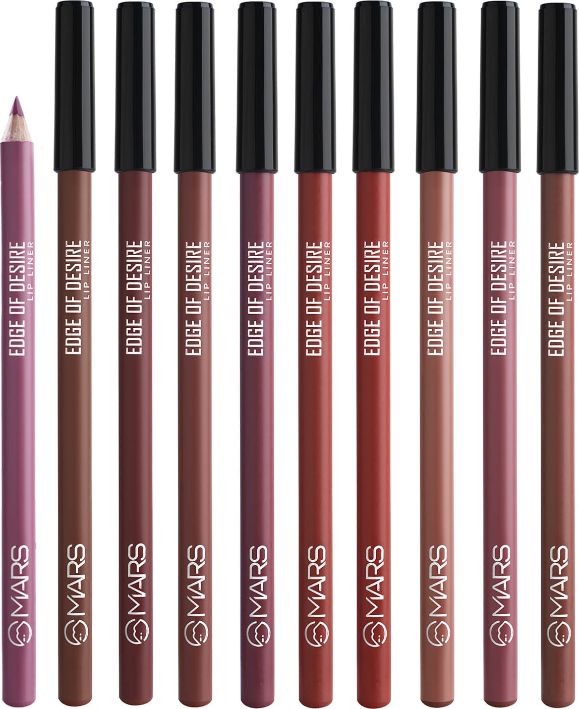 MARS Edge Of Desire Matte Lip Liner | Long Lasting & Travel Friendly Lip Pencil (With Holder-1.4g X 10) MARS Edge Of Desire Matte Lip Liner | Long Lasting & Travel Friendly Lip Pencil (With Holder-1.4g X 10)