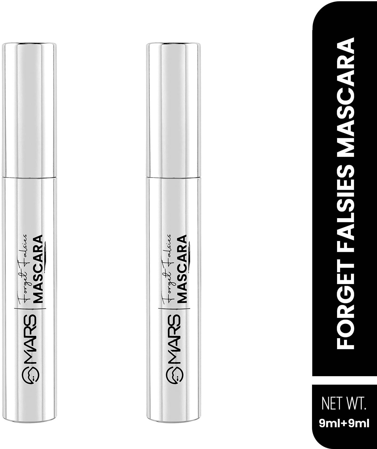     			MARS Curl Lock Volumizing Long Lasting Water Proof Mascara ( Set Of 2 ) 18 ml (Jet Black)