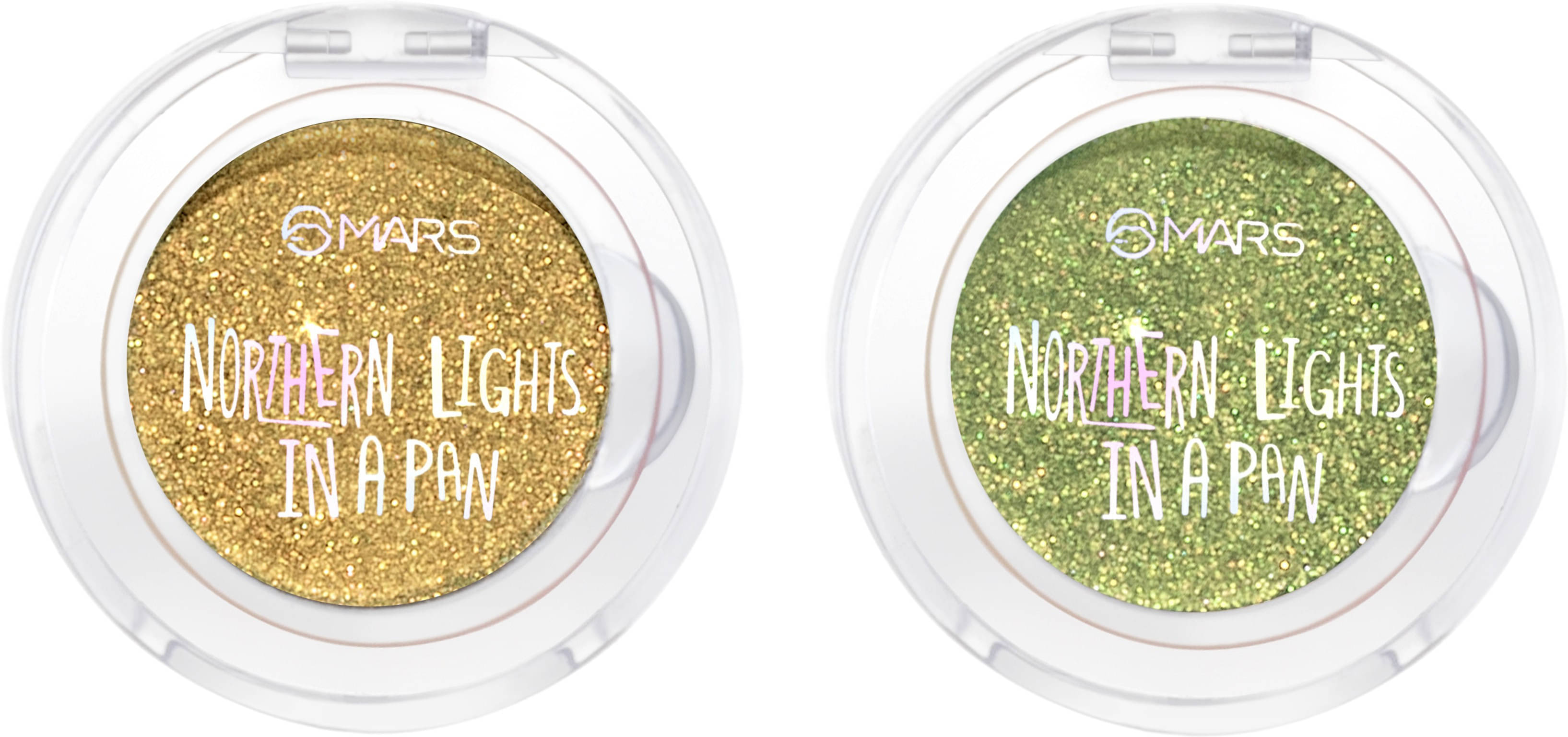     			MARS Northern Lights In A Pan Canadian Swirling Sweden+Norwegian Nights 1 g (Shade-01+02)