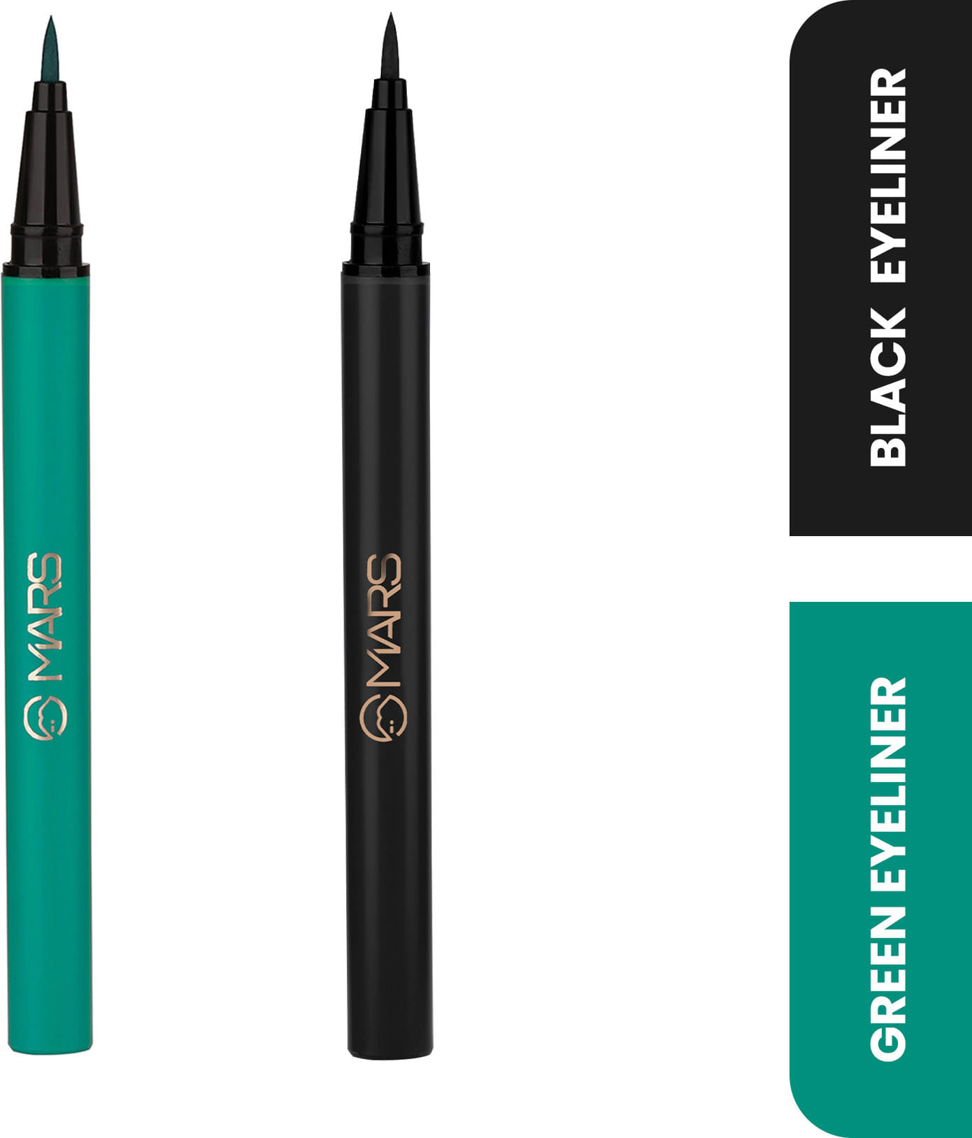 MARS City Strokes Charming Eyes Liquid Eyeliner Smooth Glide Long-lasting Eyeliner 2 ml (BLACK+GREEN) MARS City Strokes Charming Eyes Liquid Eyeliner Smooth Glide Long-lasting Eyeliner 2 ml (BLACK+GREEN)