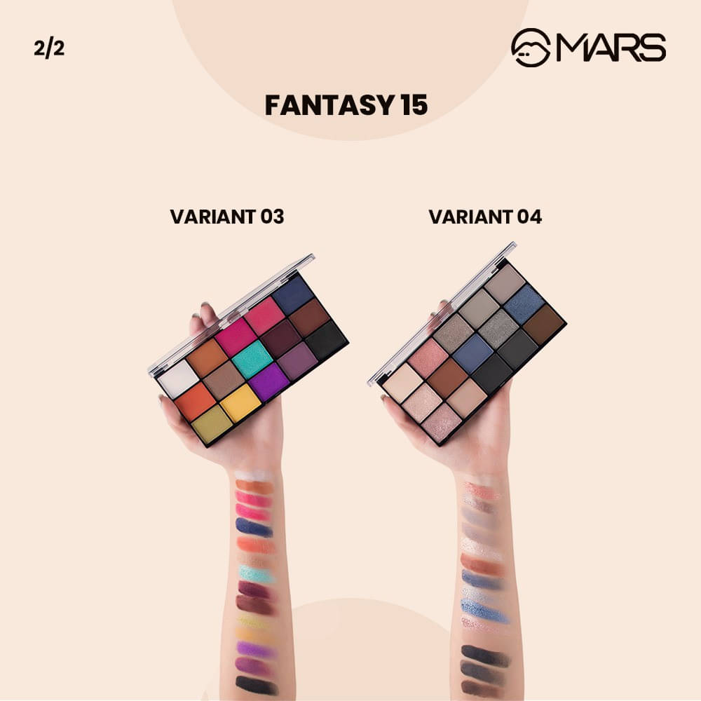 MARS 30 Shades Ultra Pigmented Eyeshadow Palette 45 g (Shade-03, Shade-04) MARS 30 Shades Ultra Pigmented Eyeshadow Palette 45 g (Shade-03, Shade-04)