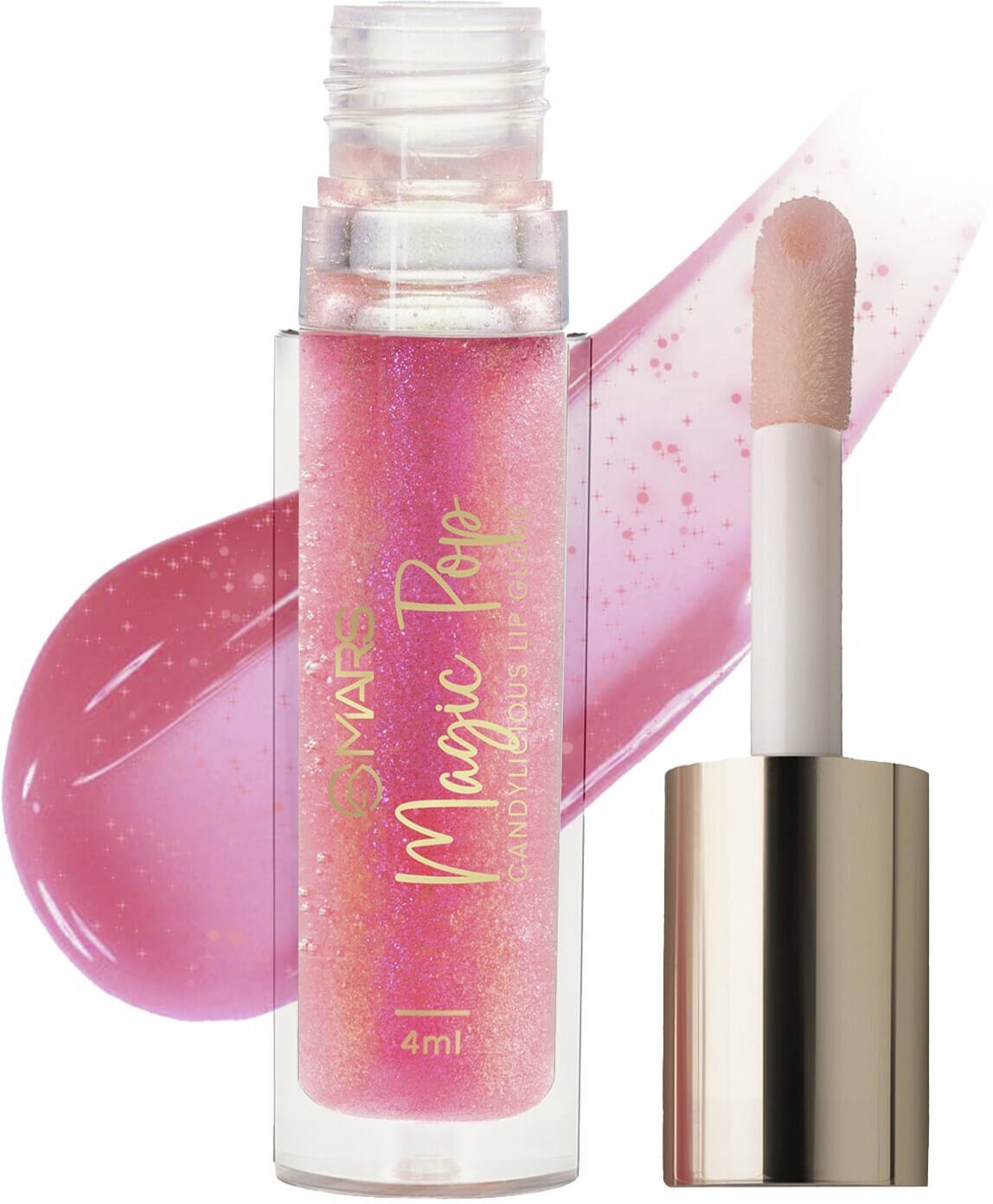     			MARS Candylicious Coloured Lip Gloss | Hydrating | High Shine | Non-Sticky Lipgloss (4 ml, 09-MAGIC POP)