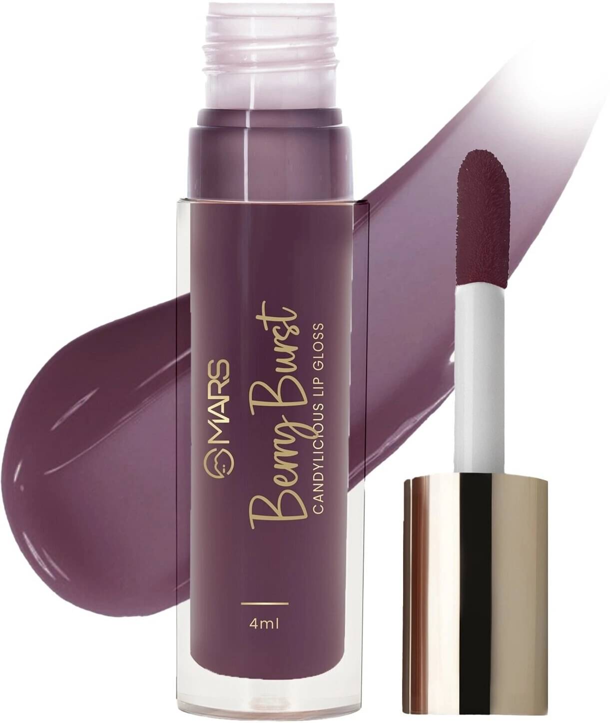     			MARS Candylicious Coloured Lip Gloss | Hydrating | High Shine | Non-Sticky Lipgloss (4 ml, 12-BERRY BURST)