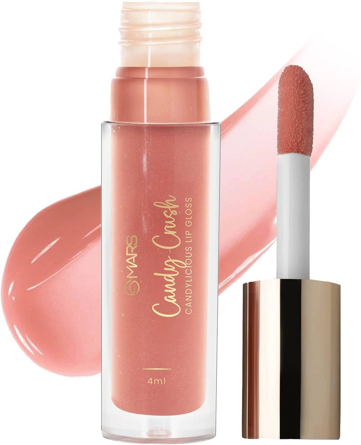 MARS Candylicious Coloured Lip Gloss | Hydrating | High Shine | Non-Sticky Lipgloss (4 ml, 01-CANDY CRUSH)     			MARS Candylicious Coloured Lip Gloss | Hydrating | High Shine | Non-Sticky Lipgloss (4 ml, 01-CANDY CRUSH)