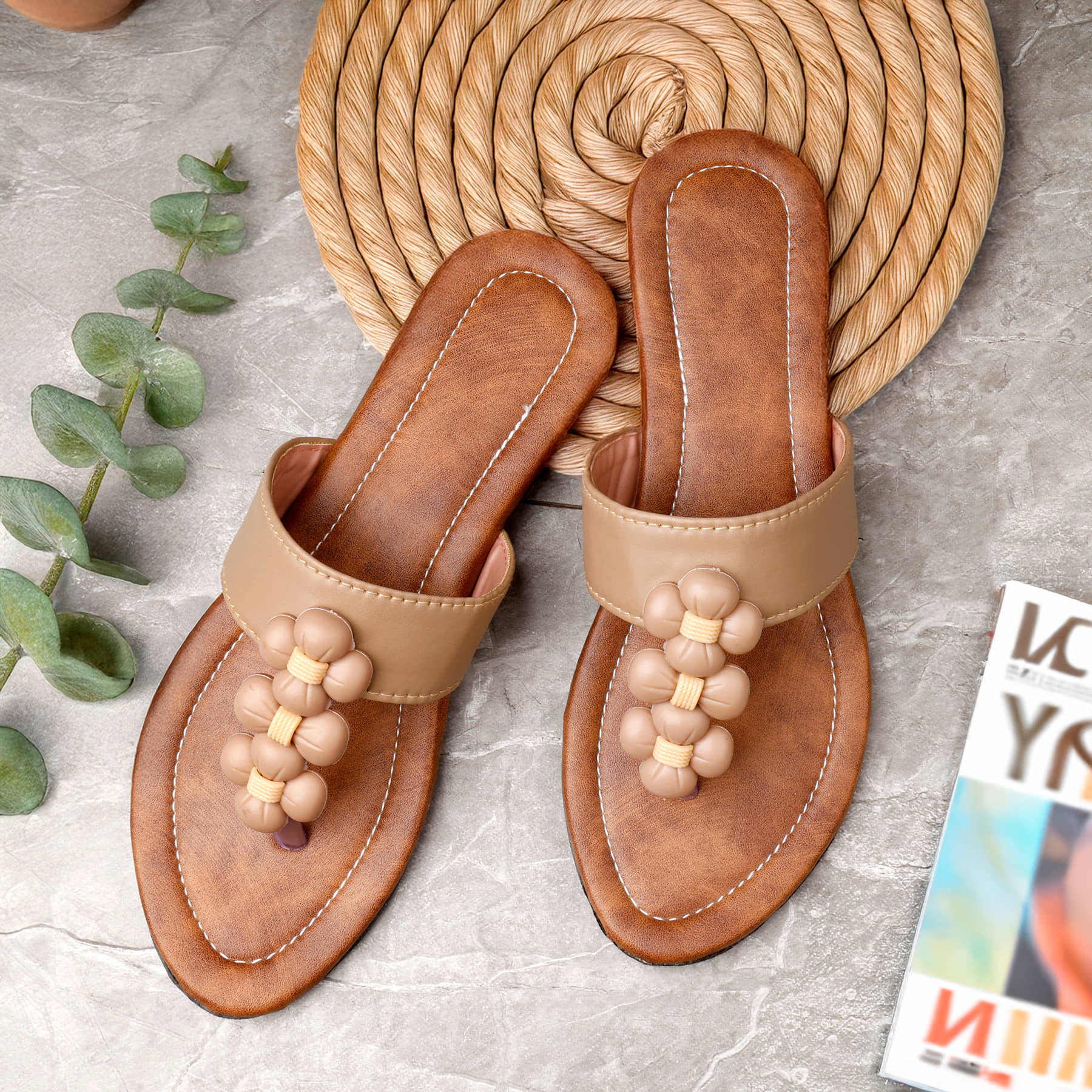 Paduki Khaki Women's Flats