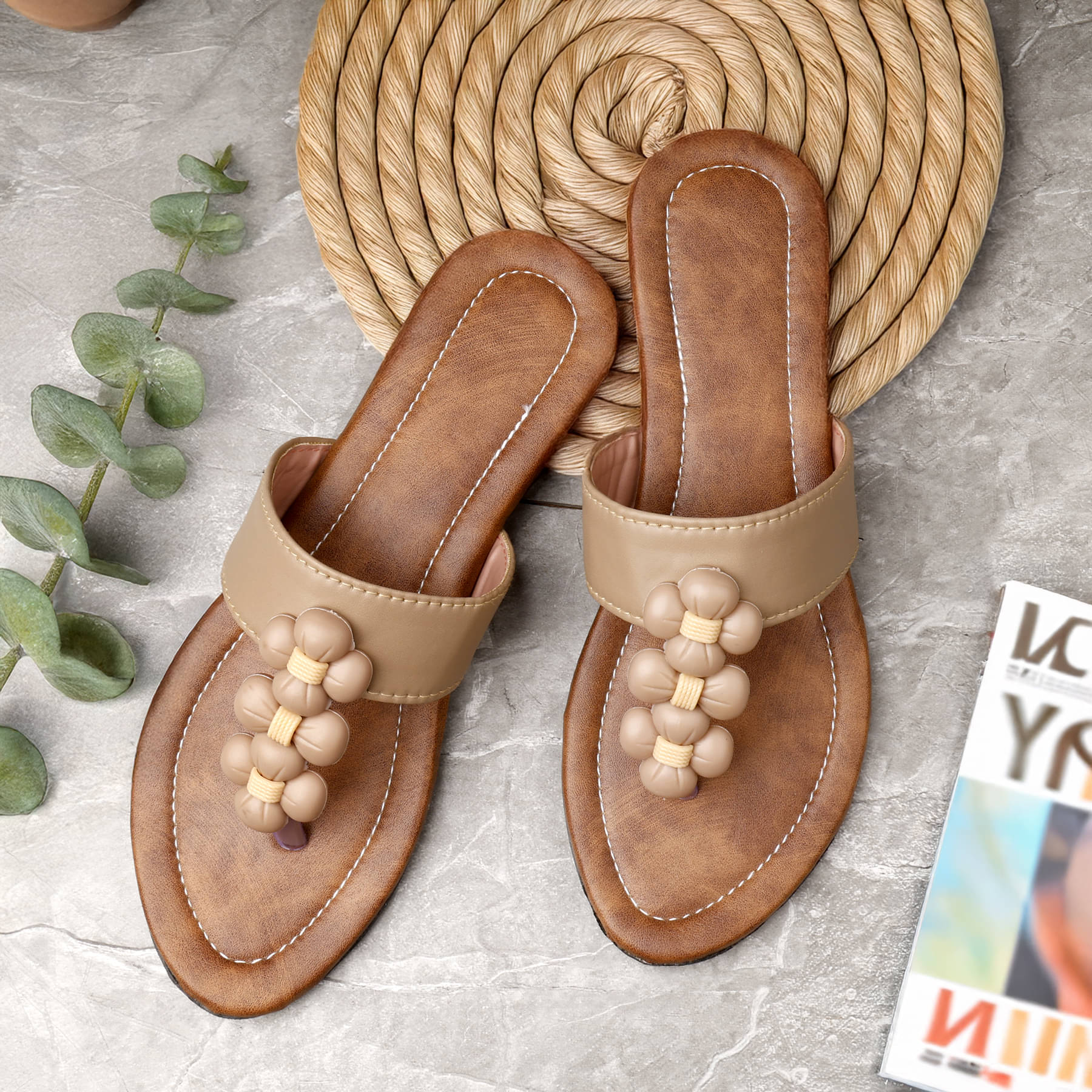     			Paduki Khaki Women's Flats