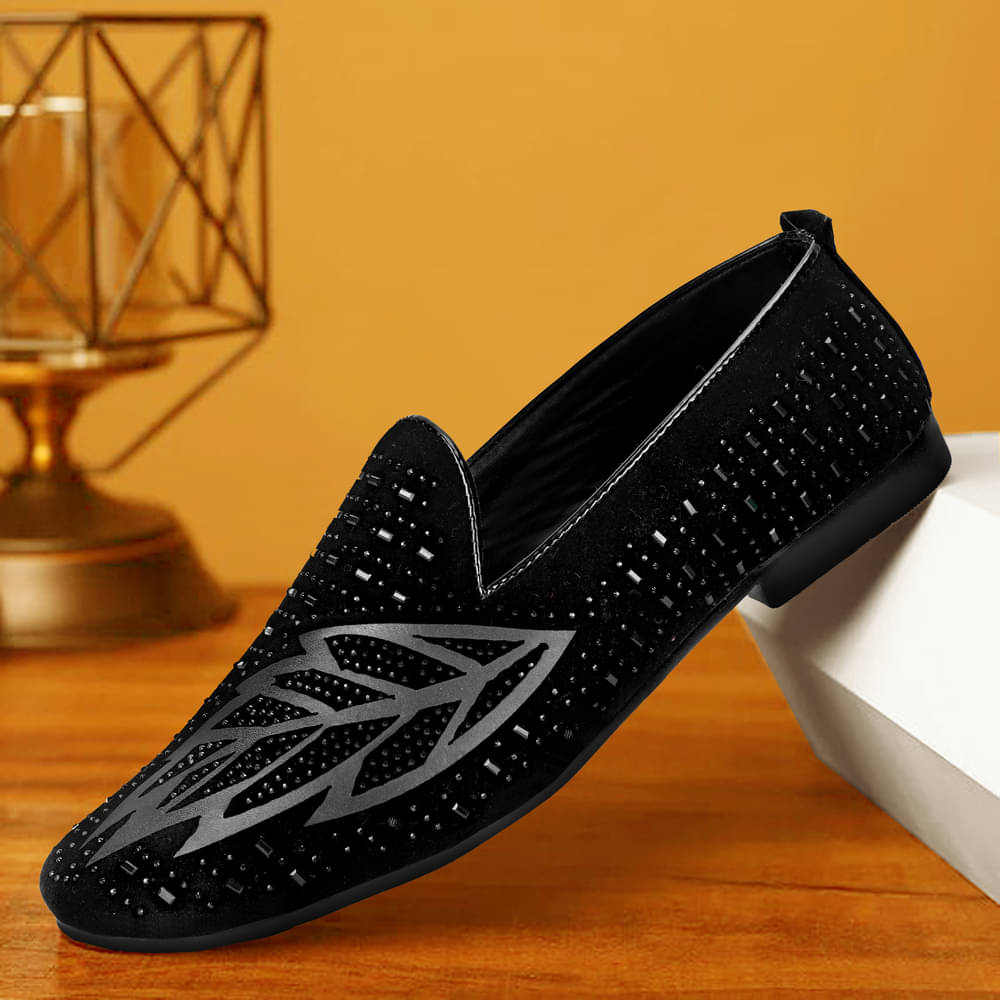     			ROBBIE JONES Black Men's Designer Shoes