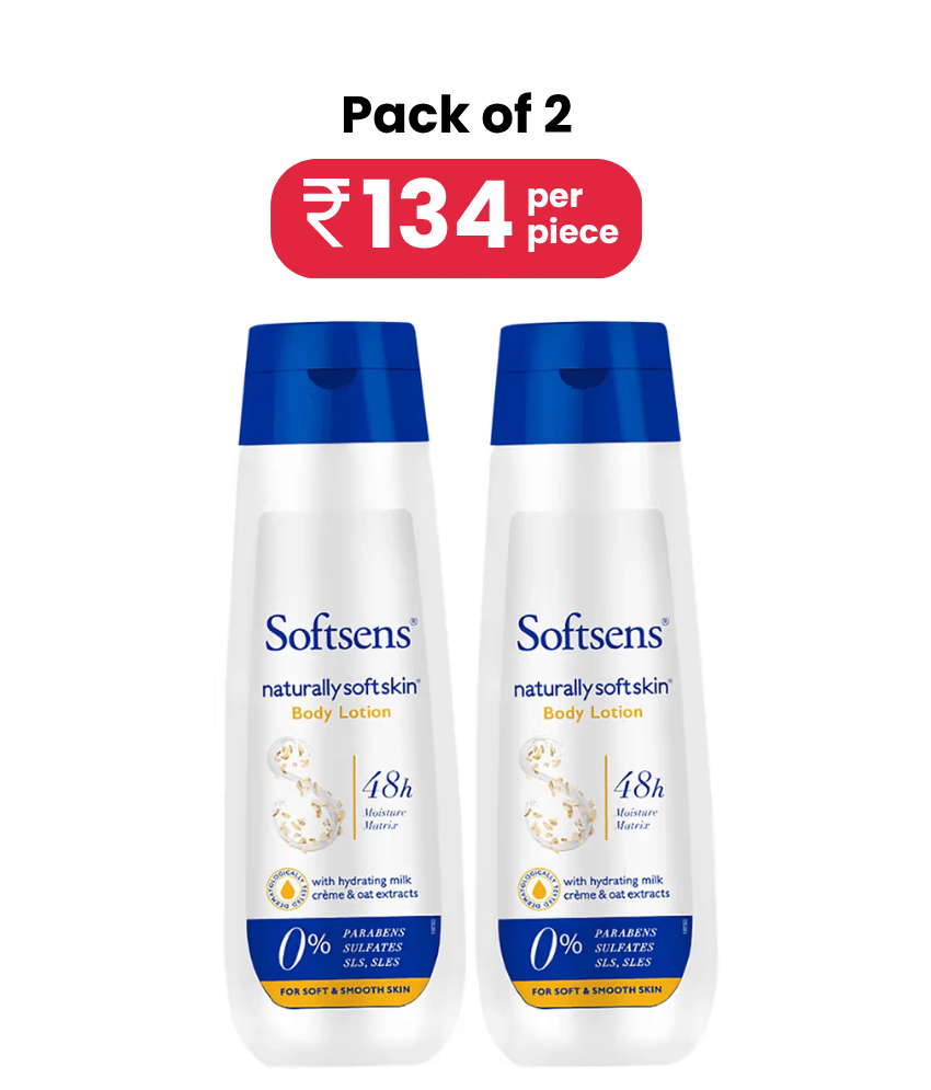 Softsens Naturally Soft Skin Body Lotion For All Skin Type 200ml, Pack of 2