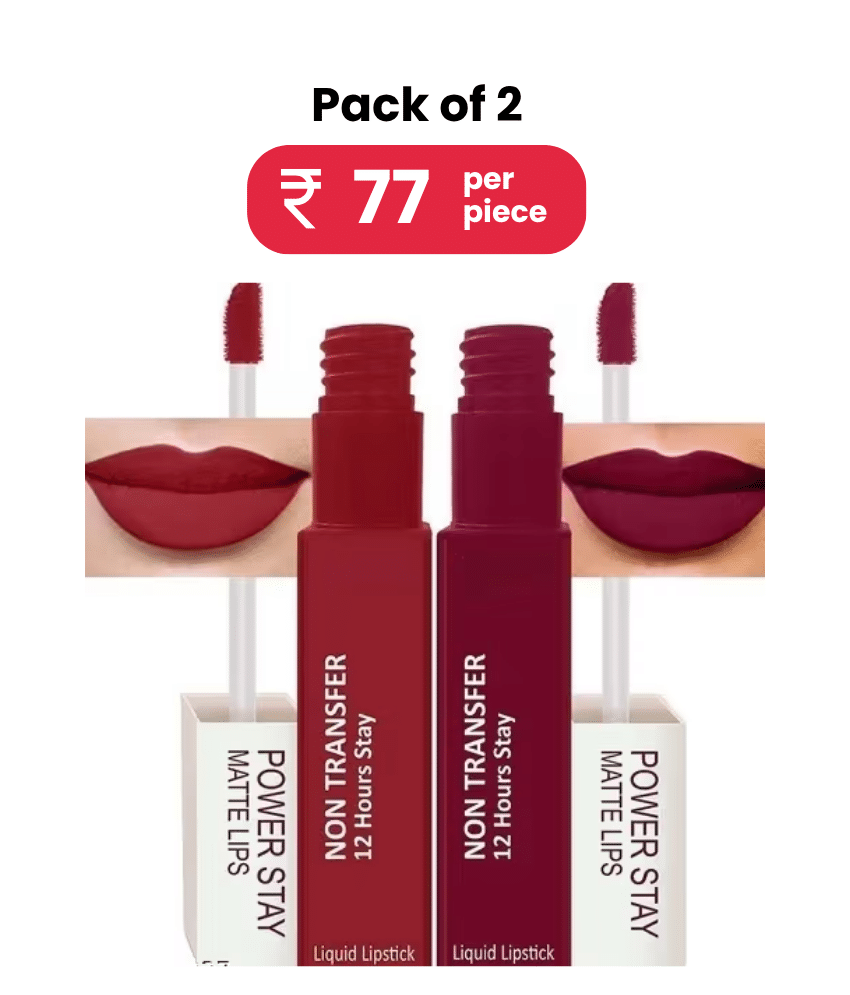Mixonshun Red Matte Long Lasting Liquid Lipstick ( Pack of 2 ) Mixonshun Red Matte Long Lasting Liquid Lipstick ( Pack of 2 )