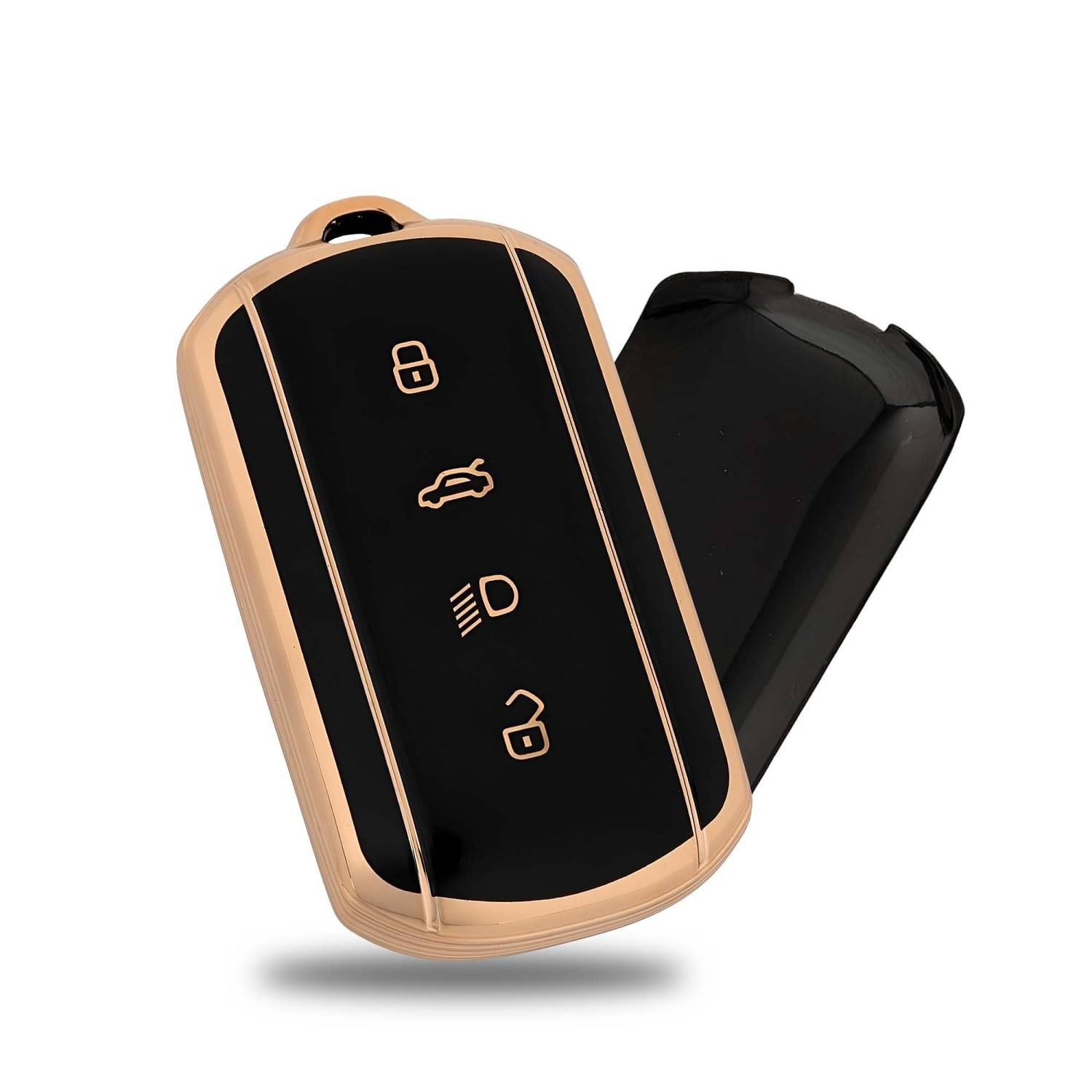     			SIAGO TPU Key Cover Compatible with Tata Curvv | Curvv EV Electric 4 Button Smart Key (Black)