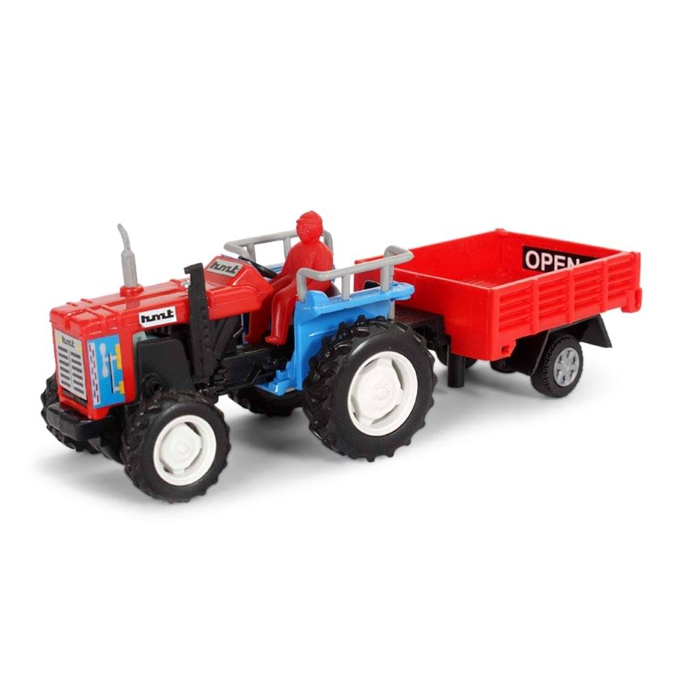 Tractor with Trolly with Pull Back Action Toy Pack of 1 (Pack of: 1) Tractor with Trolly with Pull Back Action Toy Pack of 1 (Pack of: 1)
