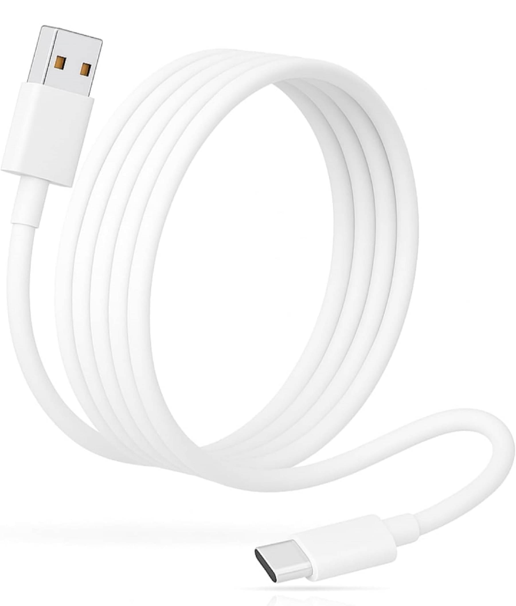     			UTRAX USB Type C Cable 5 A 1 m SUPERVOOC, VOOC, DART, SUPERDART, QC VOOC CABLE USB-A TO USB-C 5A (Compatible with realme/OPPO/ONEPLUS Suitable For 20W, 30W,33W,65W Charger, White, One Cable)