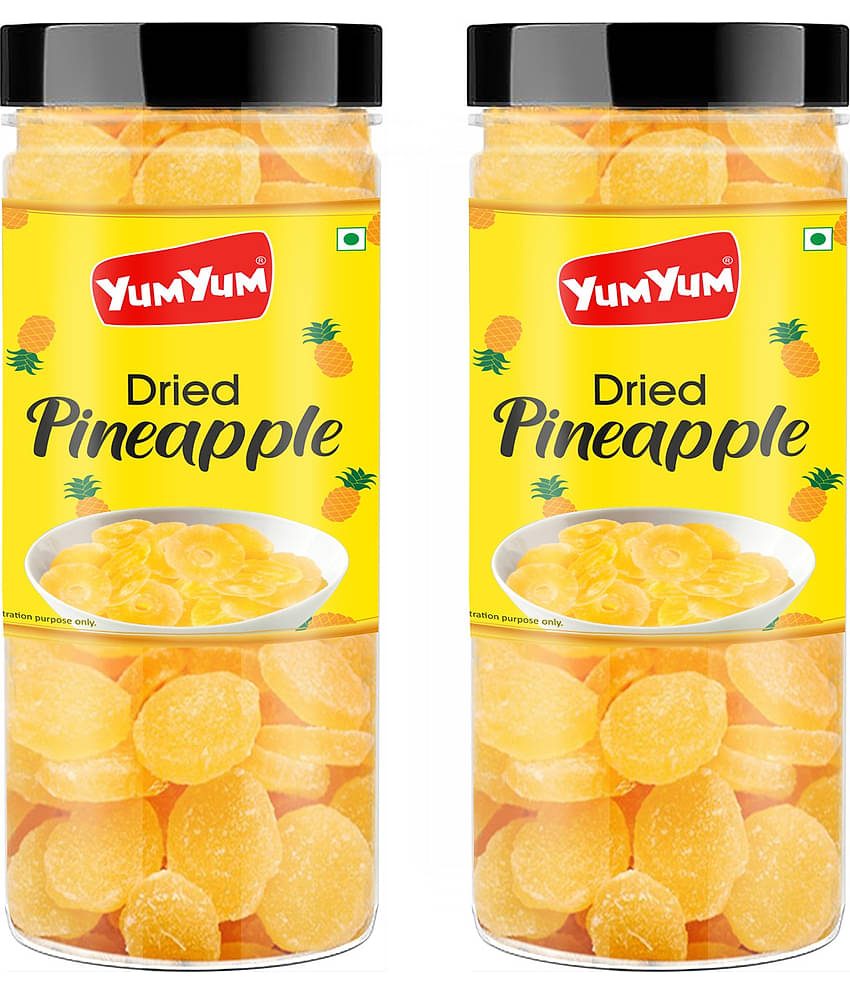 YUM YUM Dried Pineapple 300 g Pack of 2