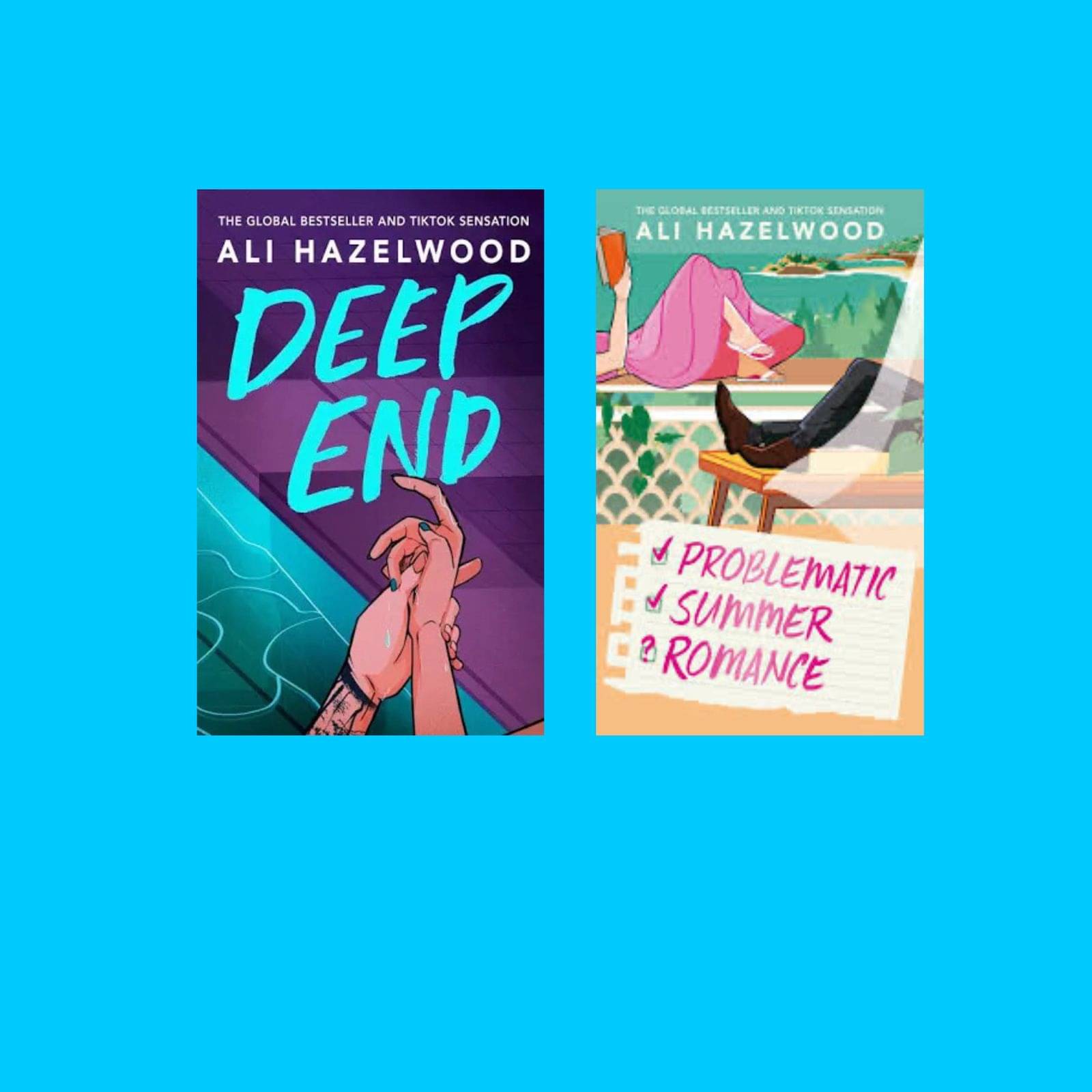     			combo of 2 book (Deep End&Problematic Summer Romance: From the bestselling author of Deep End and The Love Hypothesis Paperback – 6 June 2025 by Ali Hazelwood (Author)