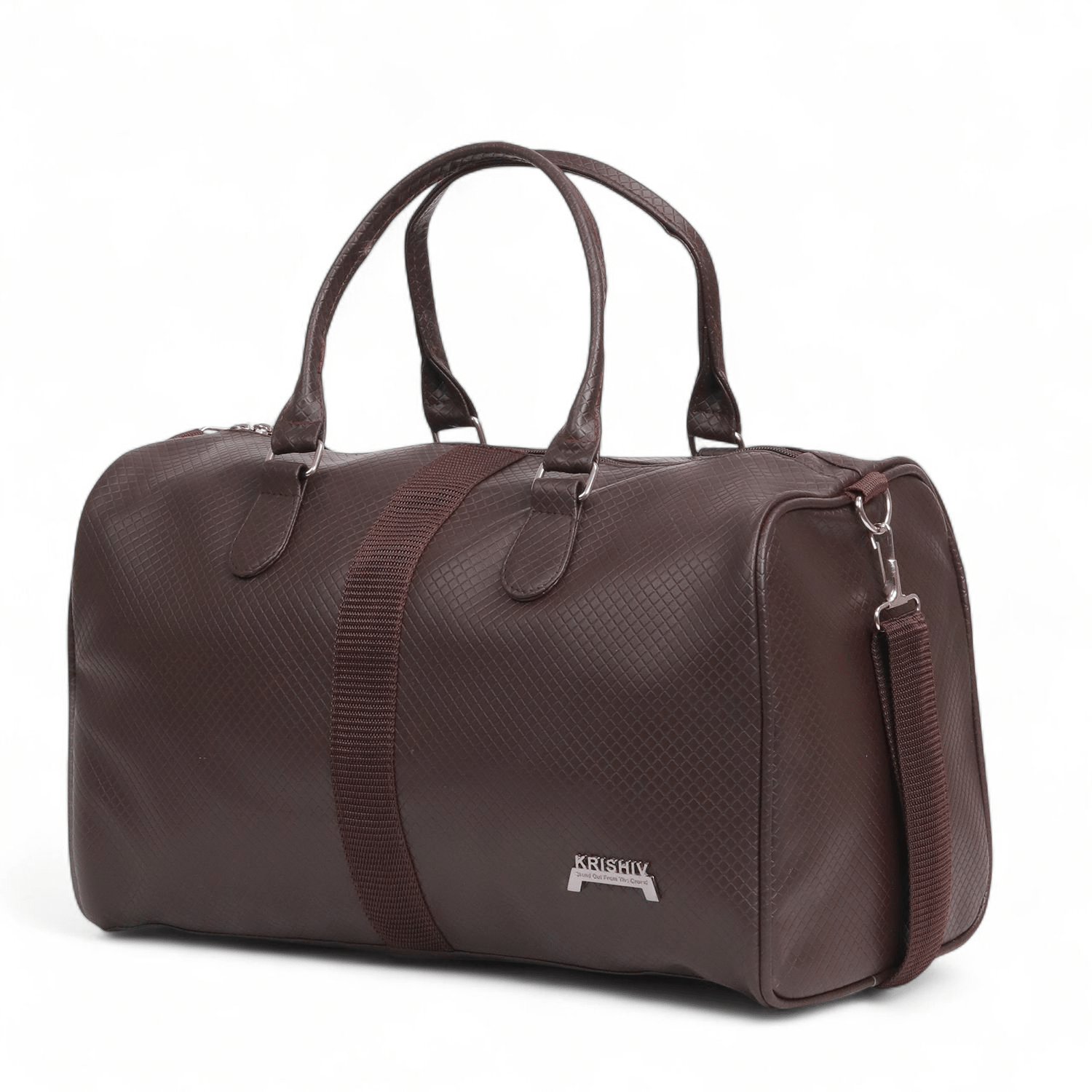     			krishiv 23 Ltrs Brown Artificial Leather Duffle Bag