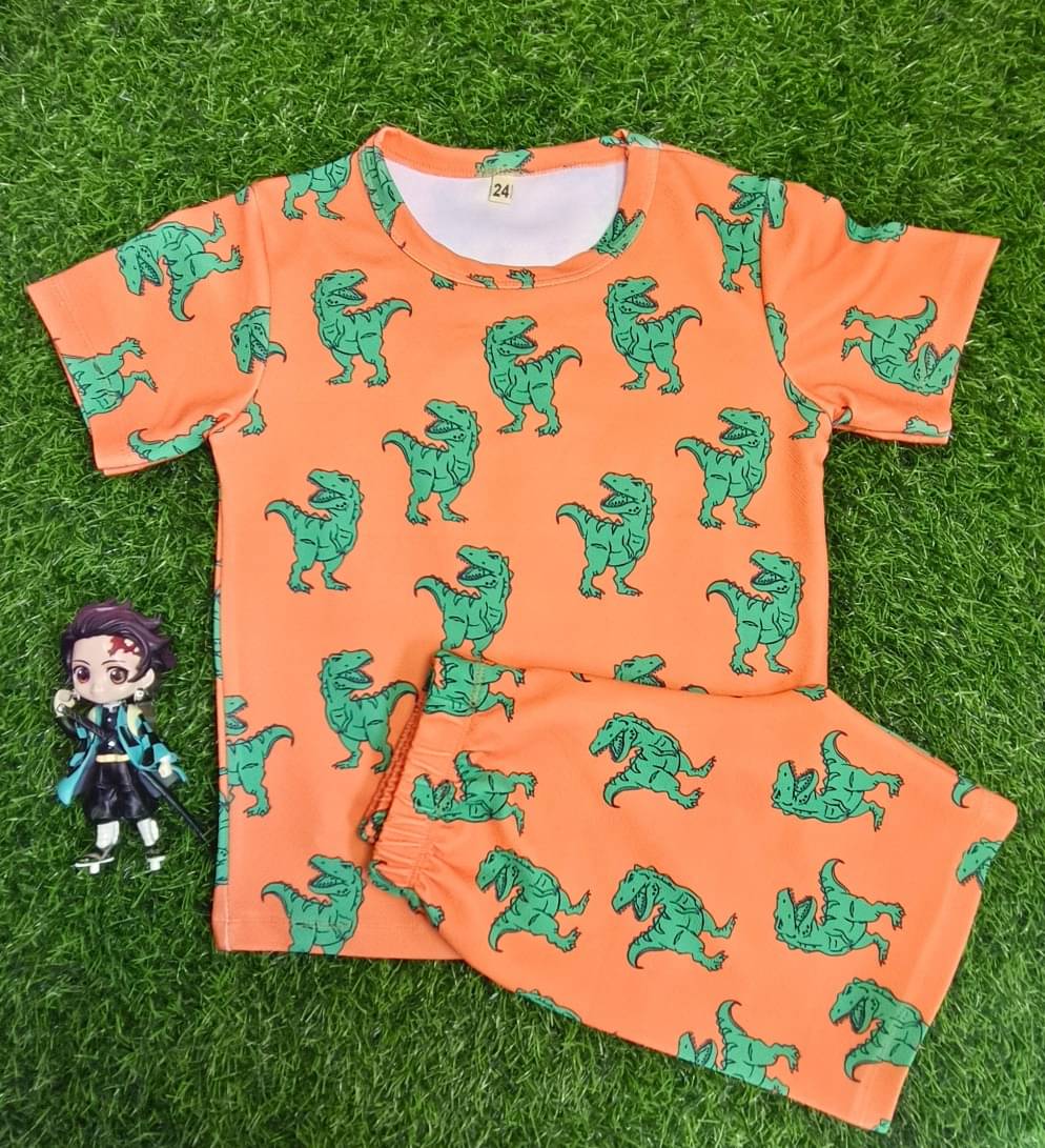 s muktar garments Pack of 1 Baby Boys Cotton Blend T-Shirt & Shorts Set ( Multicolor ) s muktar garments Pack of 1 Baby Boys Cotton Blend T-Shirt & Shorts Set ( Multicolor )