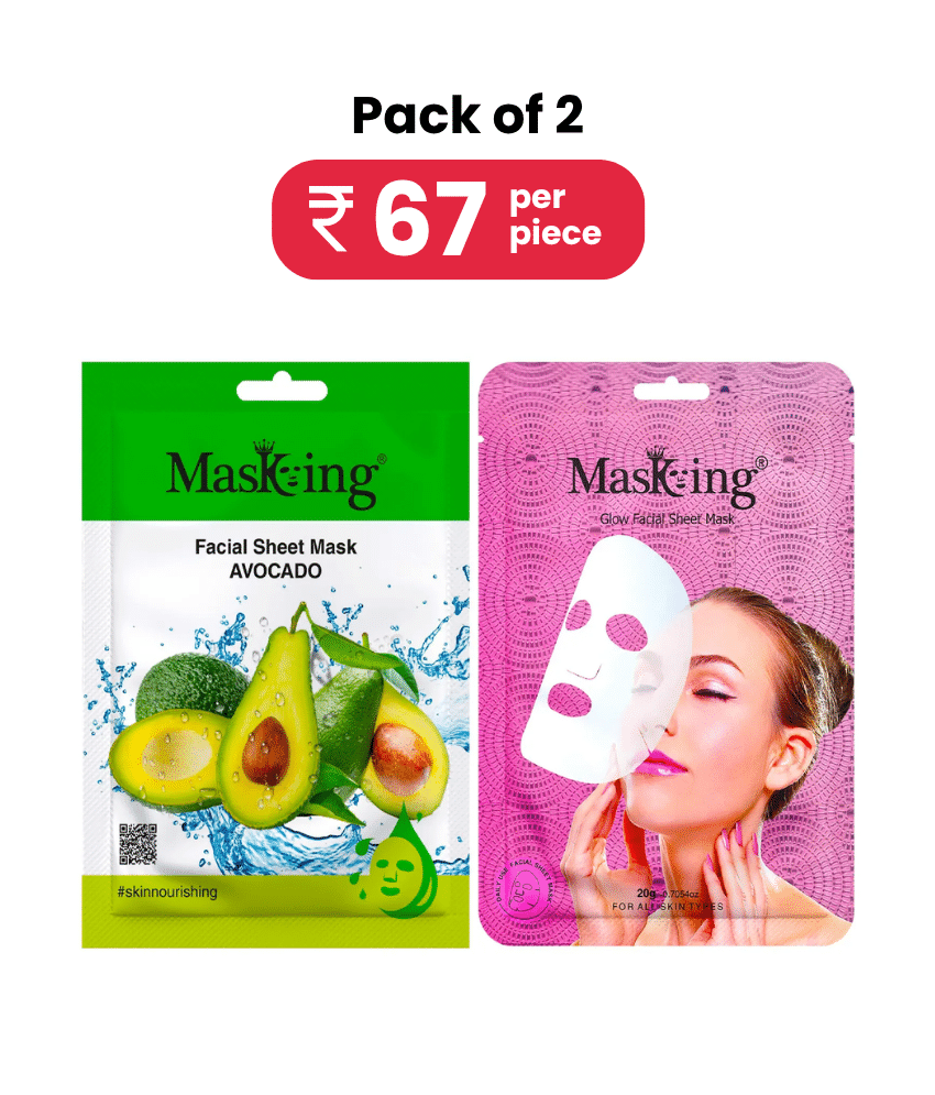     			Masking - Fairness Sheet Mask For All Skin Type ( Pack of 2 )