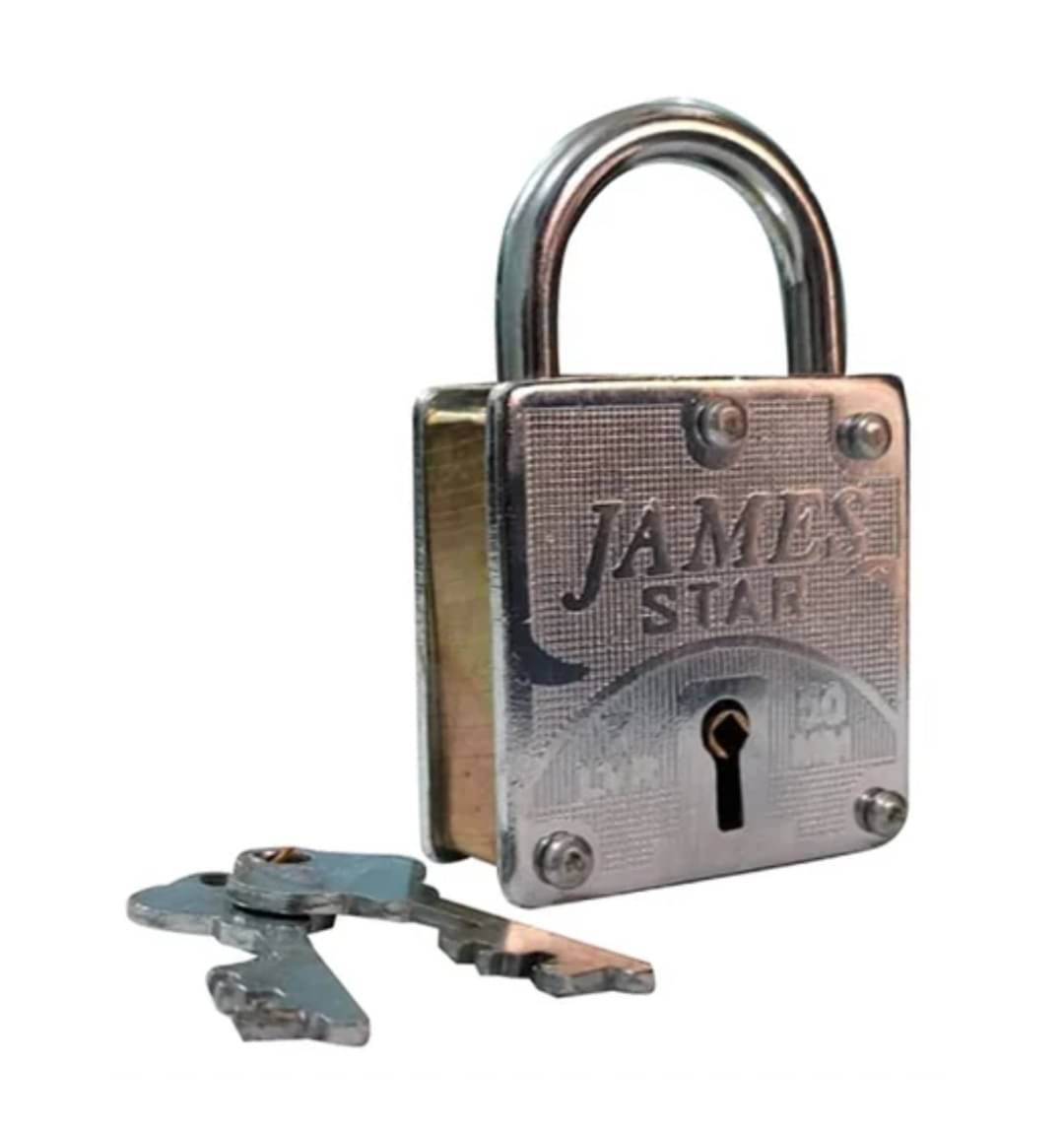     			ADISON square padlock 50mm stainless steel heavy duty superior quality pack of 2 locks best lock with 3 keys