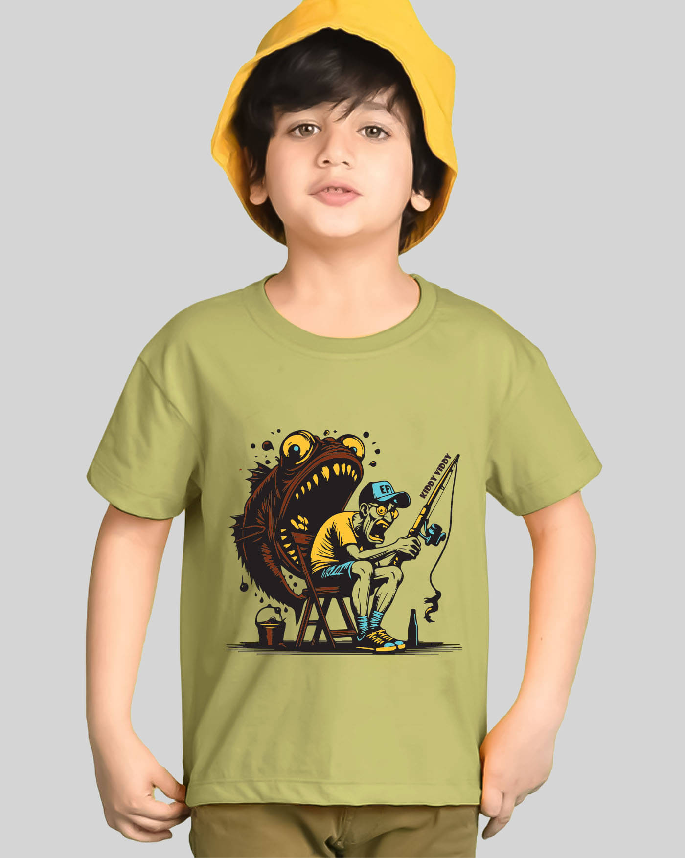     			AUSK Pack of 1 Boys Cotton Blend T-Shirt ( Light Green )