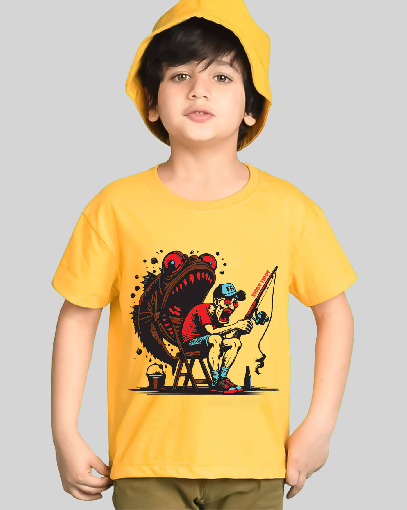     			AUSK Pack of 1 Boys Cotton Blend T-Shirt ( Mustard )