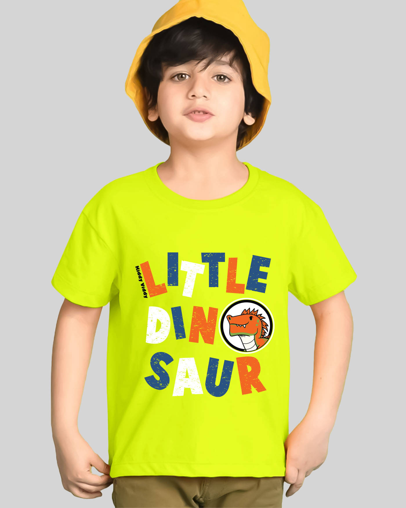     			AUSK Pack of 1 Boys Cotton Blend T-Shirt ( Neon Green )