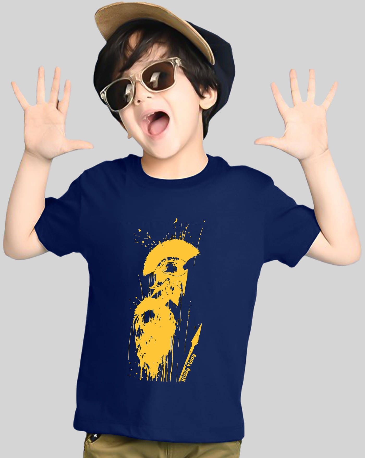     			AUSK Pack of 1 Boys Cotton Blend T-Shirt ( Navy Blue )
