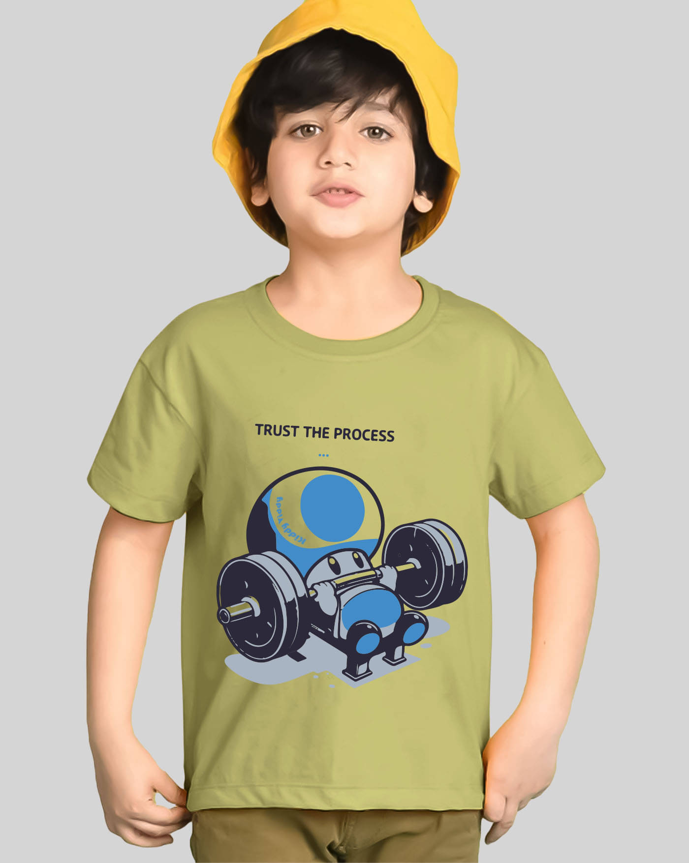     			AUSK Pack of 1 Boys Cotton Blend T-Shirt ( Light Green )