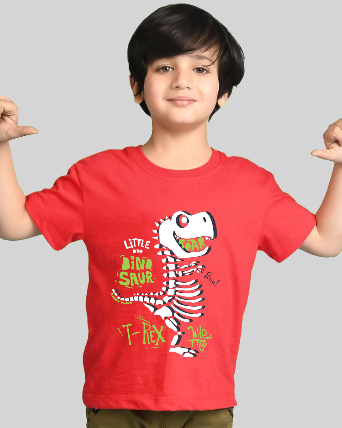     			AUSK Pack of 1 Boys Cotton Blend T-Shirt ( Red )