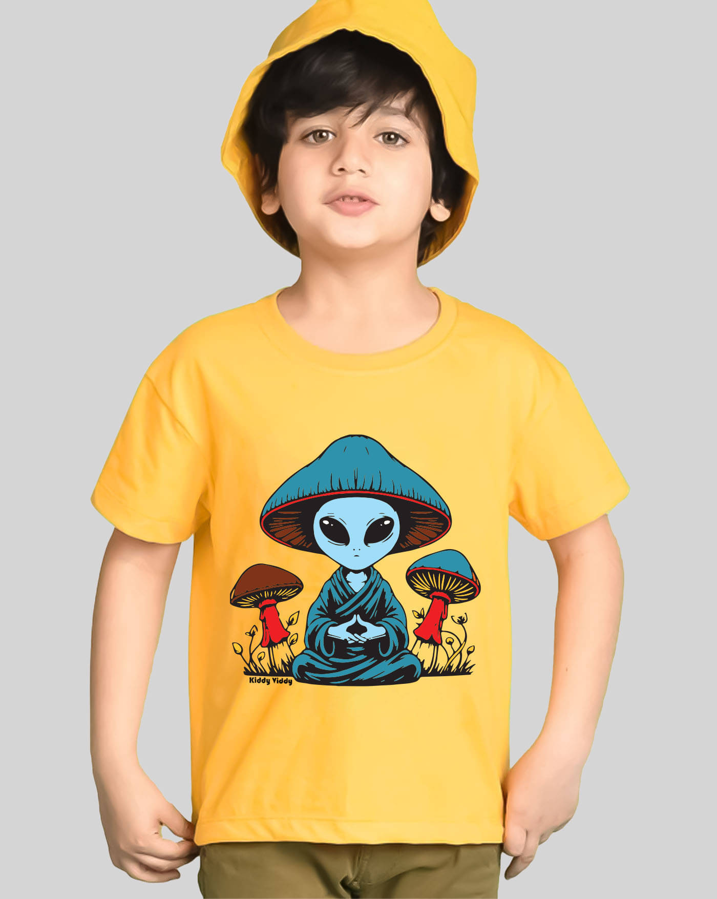     			AUSK Pack of 1 Boys Cotton Blend T-Shirt ( Mustard )