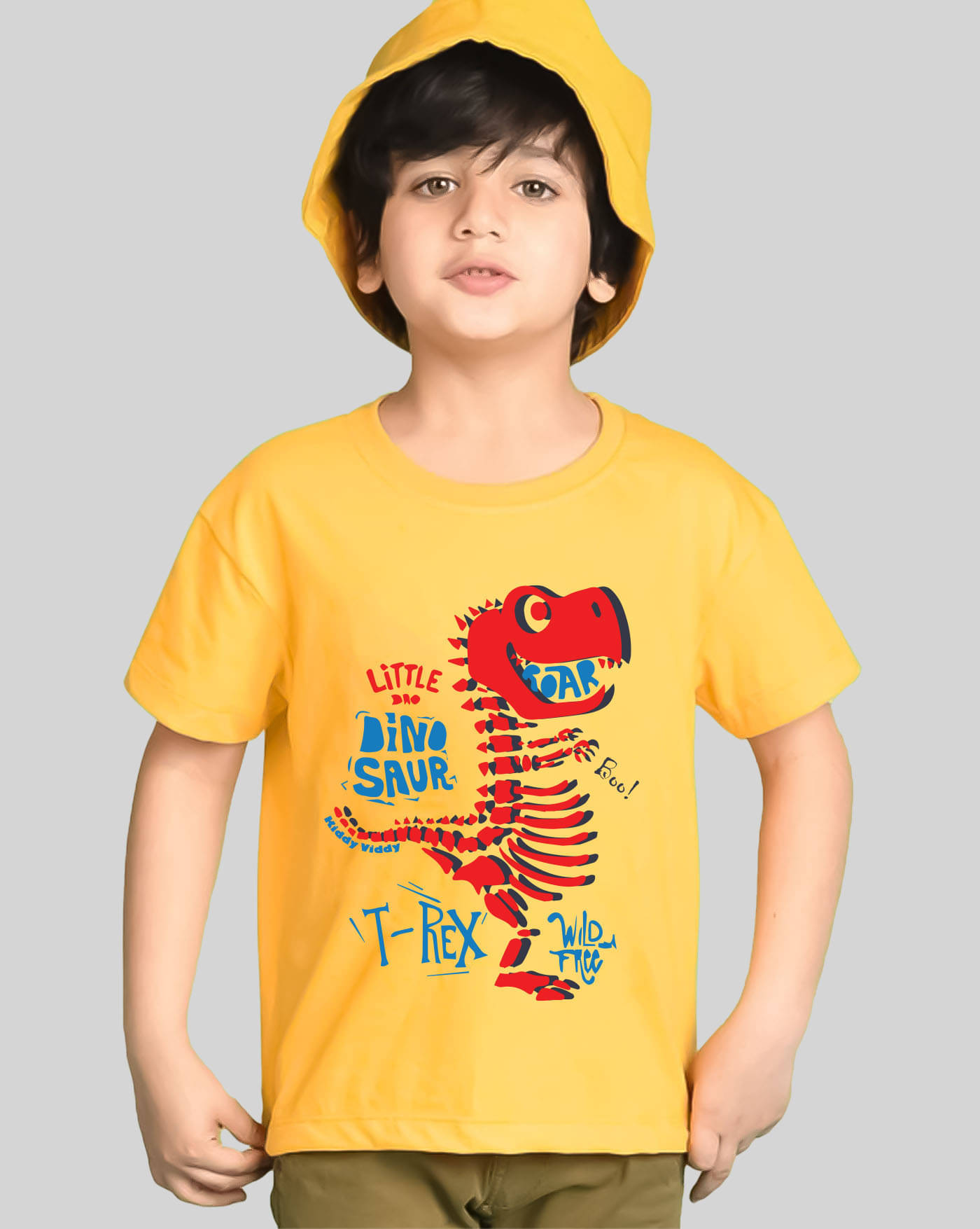     			AUSK Pack of 1 Boys Cotton Blend T-Shirt ( Mustard )
