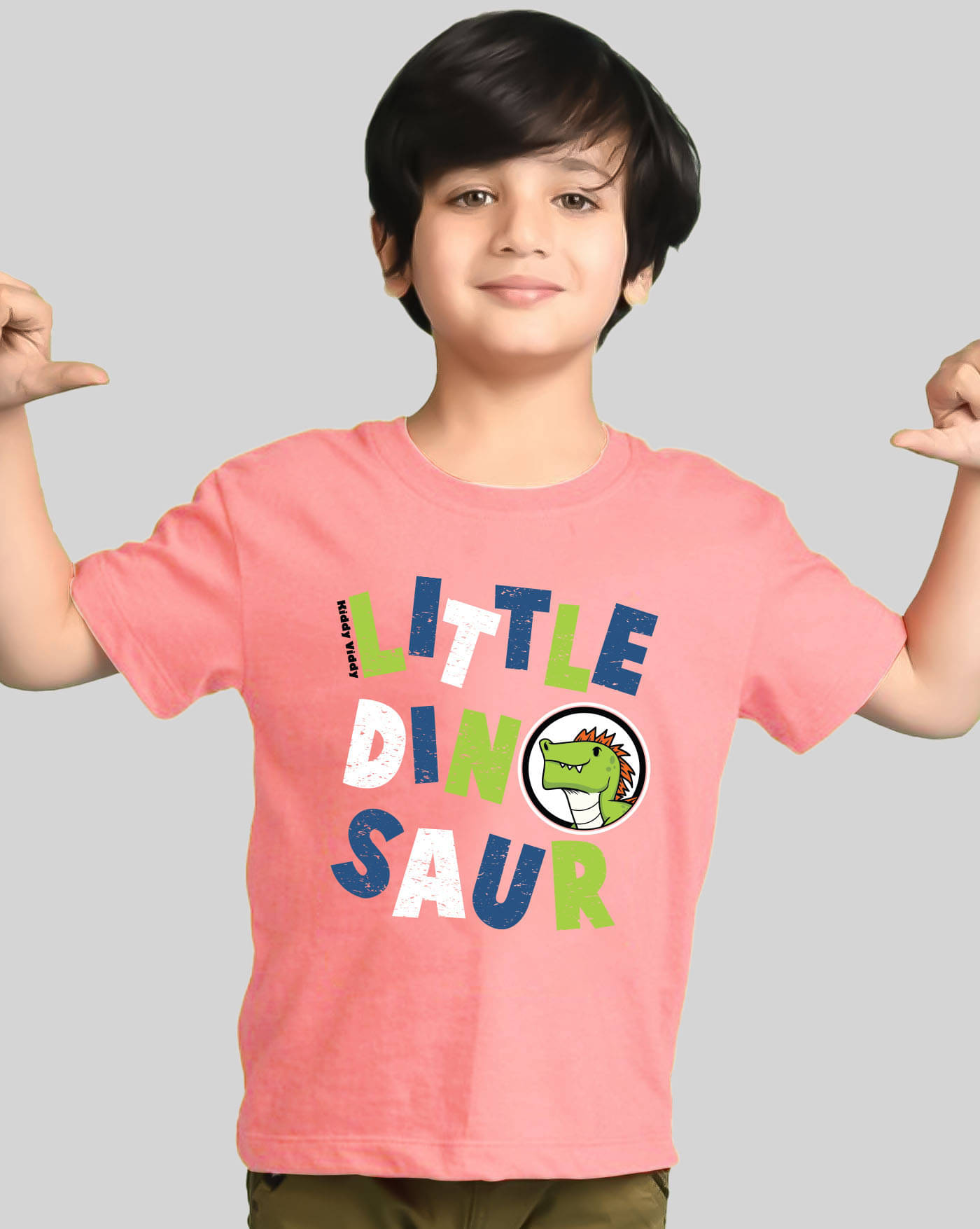     			AUSK Pack of 1 Boys Cotton Blend T-Shirt ( Peach )