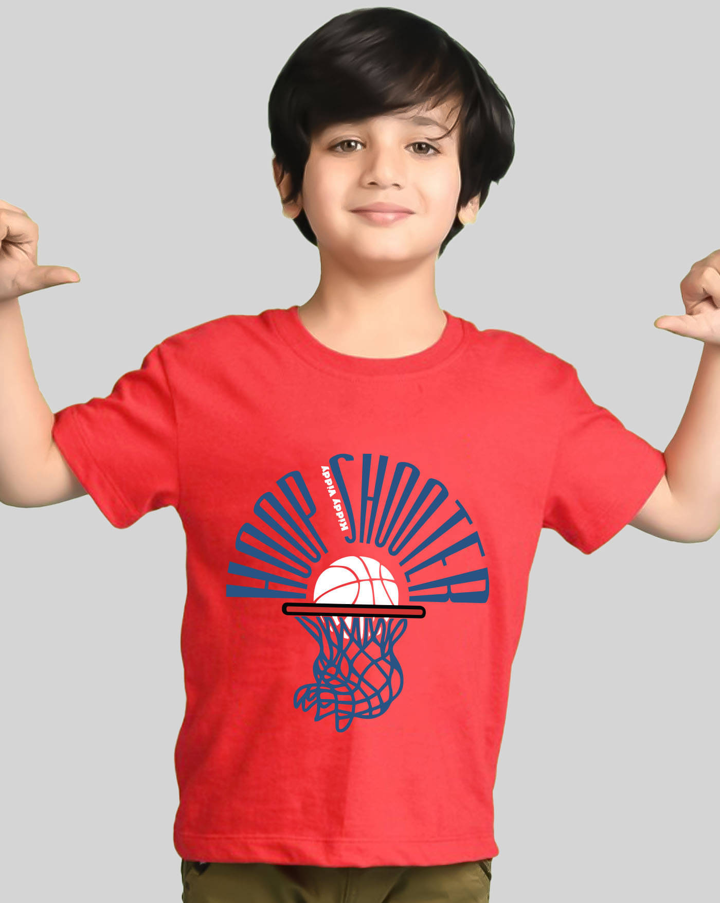     			AUSK Pack of 1 Boys Cotton Blend T-Shirt ( Red )