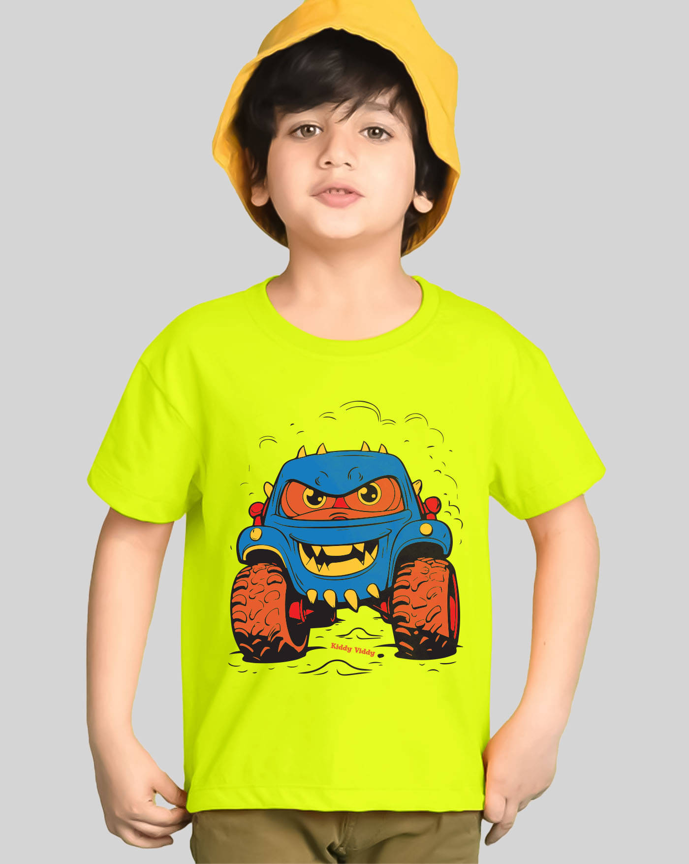     			AUSK Pack of 1 Boys Cotton Blend T-Shirt ( Neon Green )