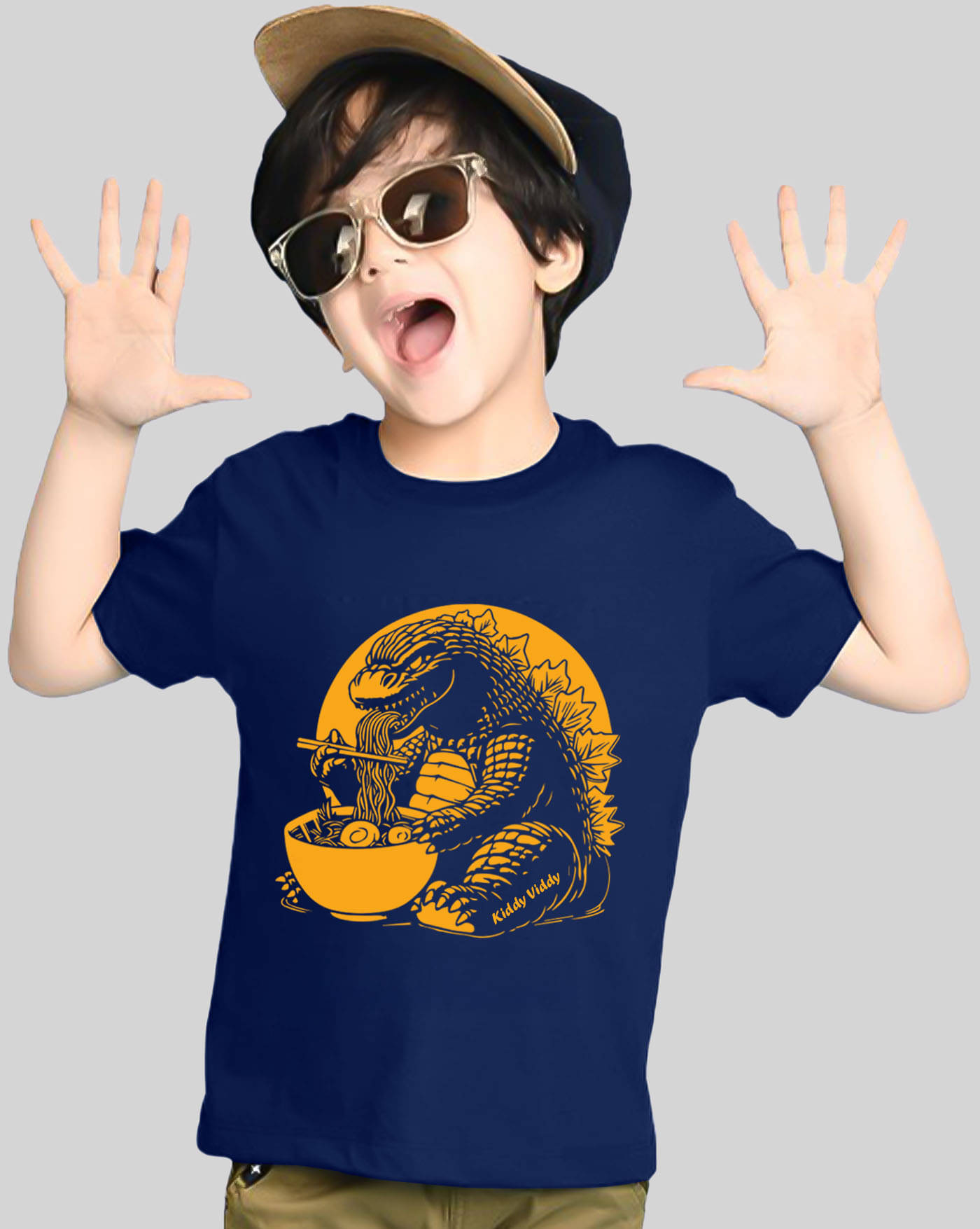    			AUSK Pack of 1 Boys Cotton Blend T-Shirt ( Navy Blue )