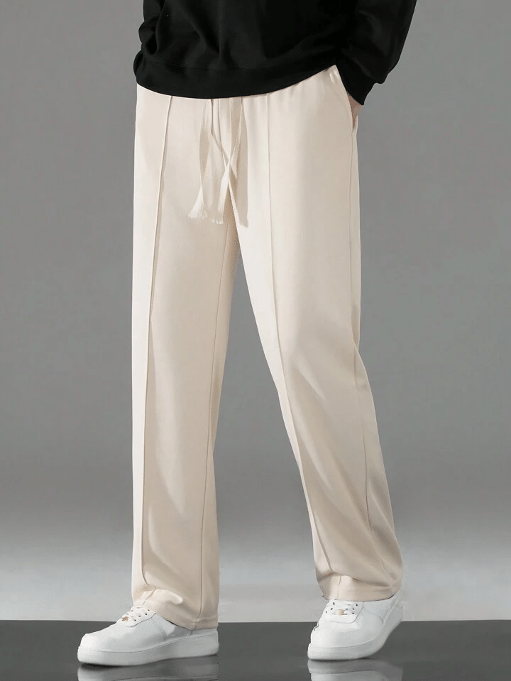     			AYARTH Regular Pleated Men's Trouser - Cream ( Pack of 1 )