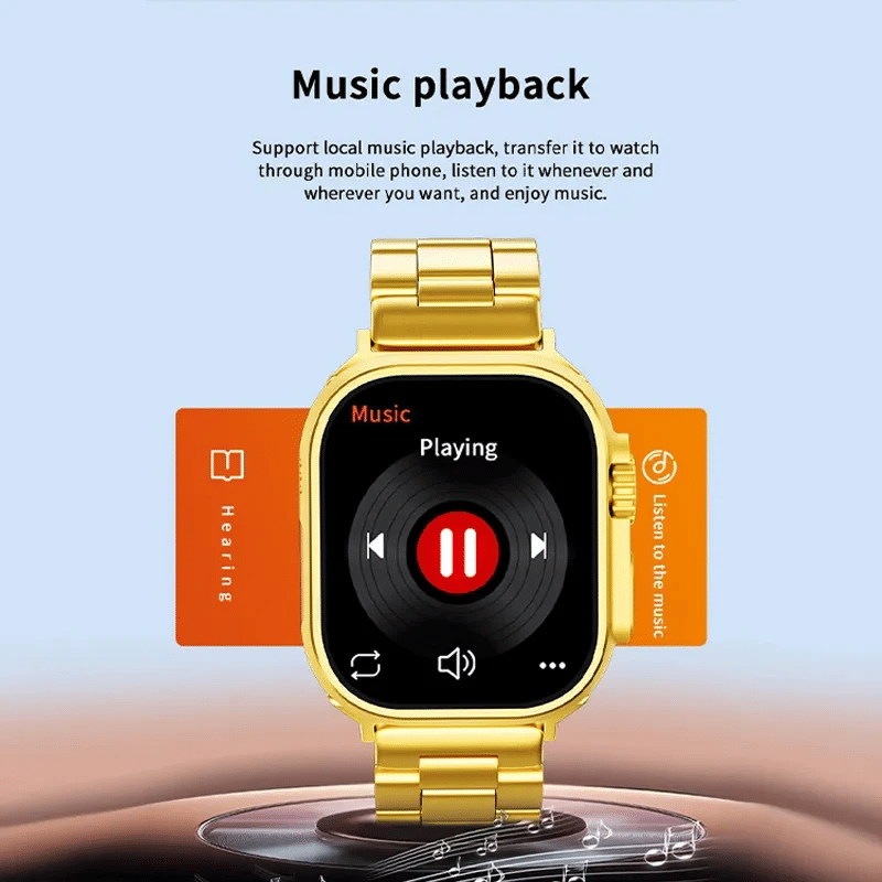     			Best Selling Gold Bluetooth Calling Touchscreen with Fitness Health Sports Music