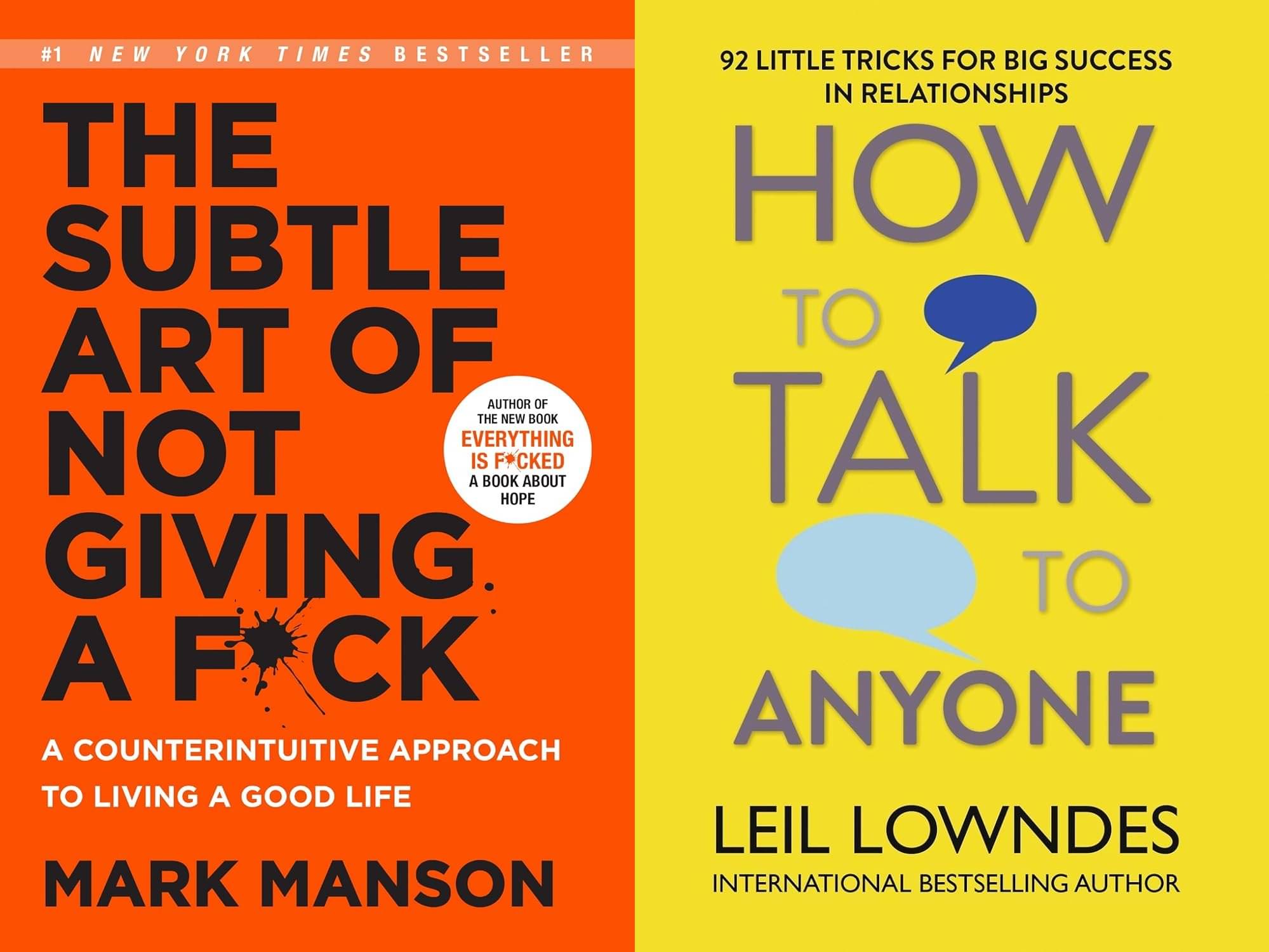     			How to Talk to Anyone + The Subtle Art of Not Giving a F*ck - Combo Of 2 Books