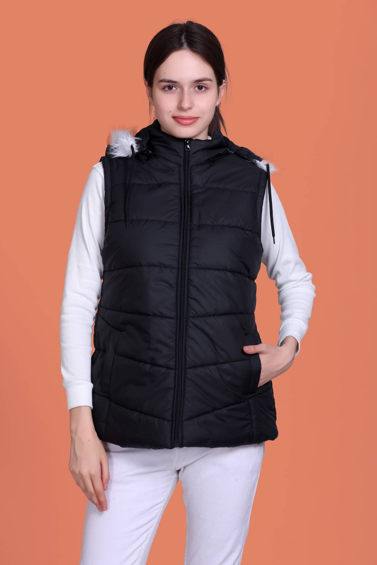     			KAZZ - Nylon Black Bomber Jackets Pack of 1