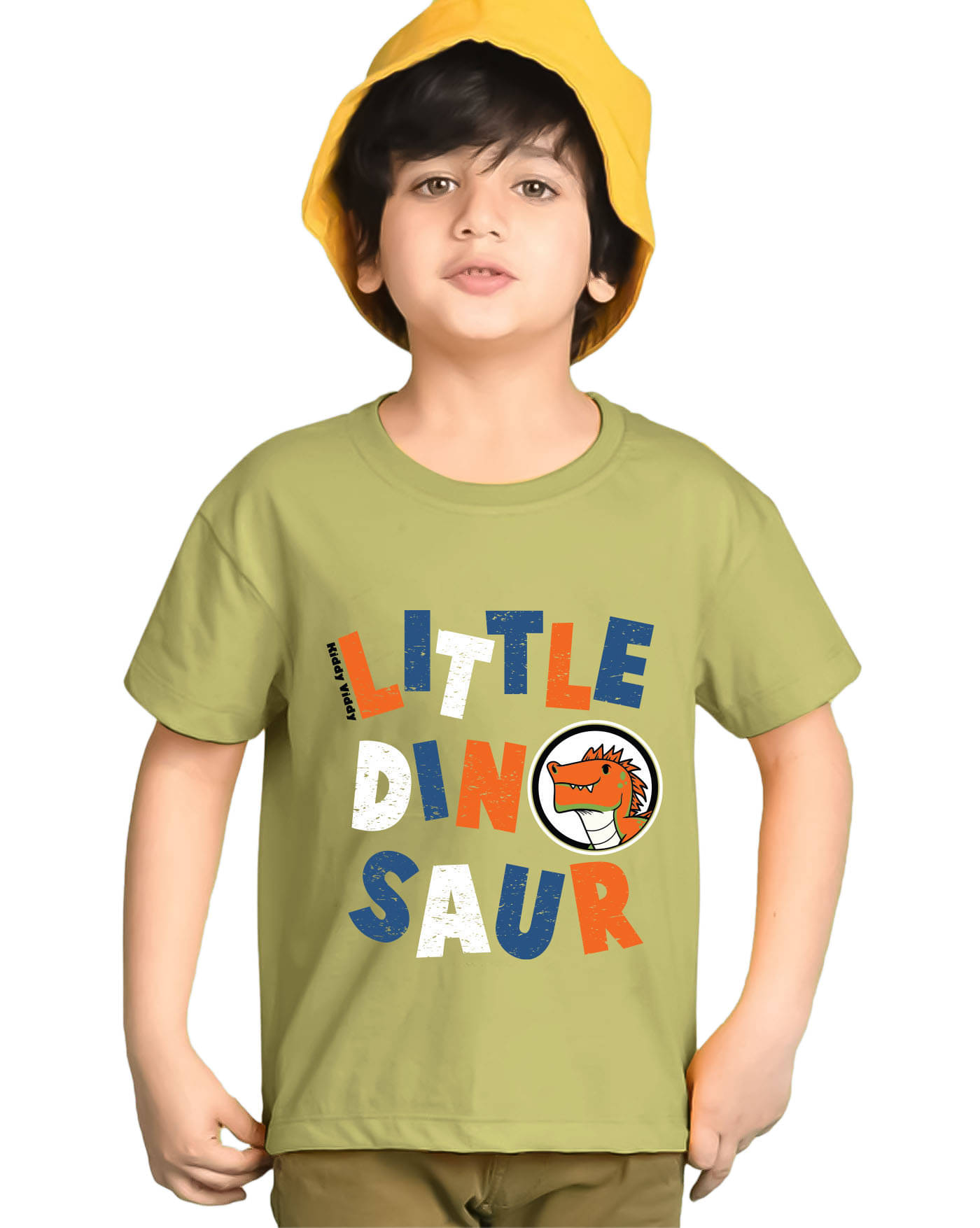     			KIDDY VIDDY Pack of 1 Boys Cotton Blend T-Shirt ( Light Green )