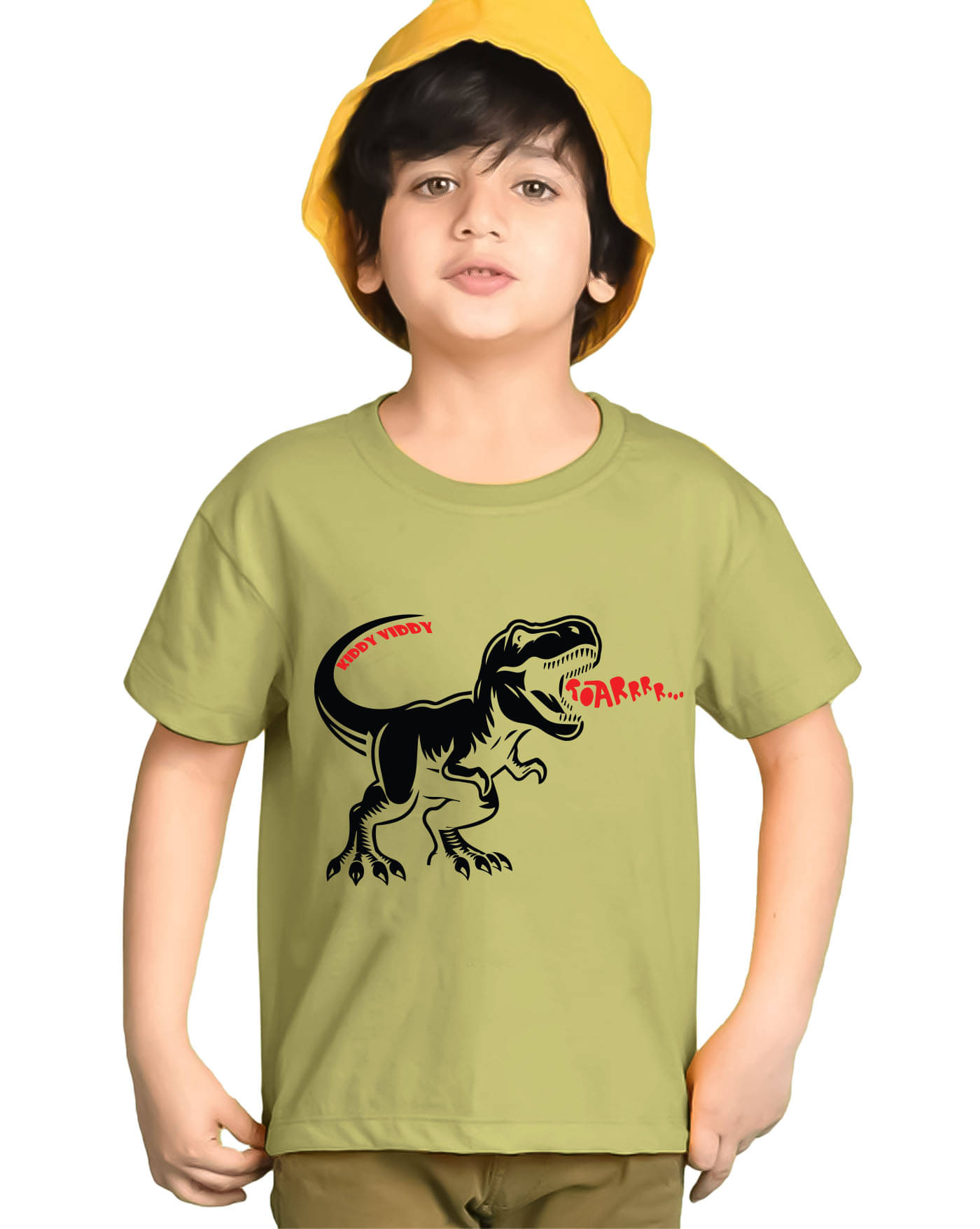     			KIDDY VIDDY Pack of 1 Boys Cotton Blend T-Shirt ( Light Green )