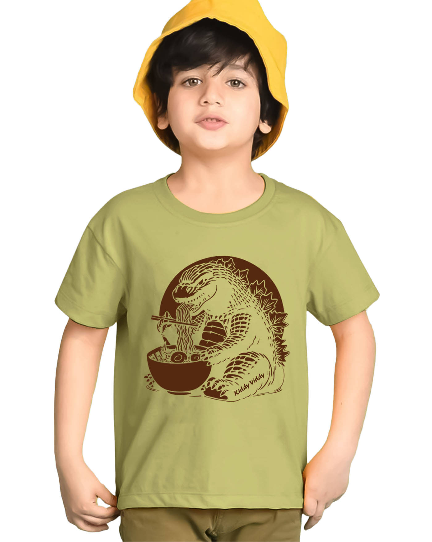     			KIDDY VIDDY Pack of 1 Boys Cotton Blend T-Shirt ( Light Green )