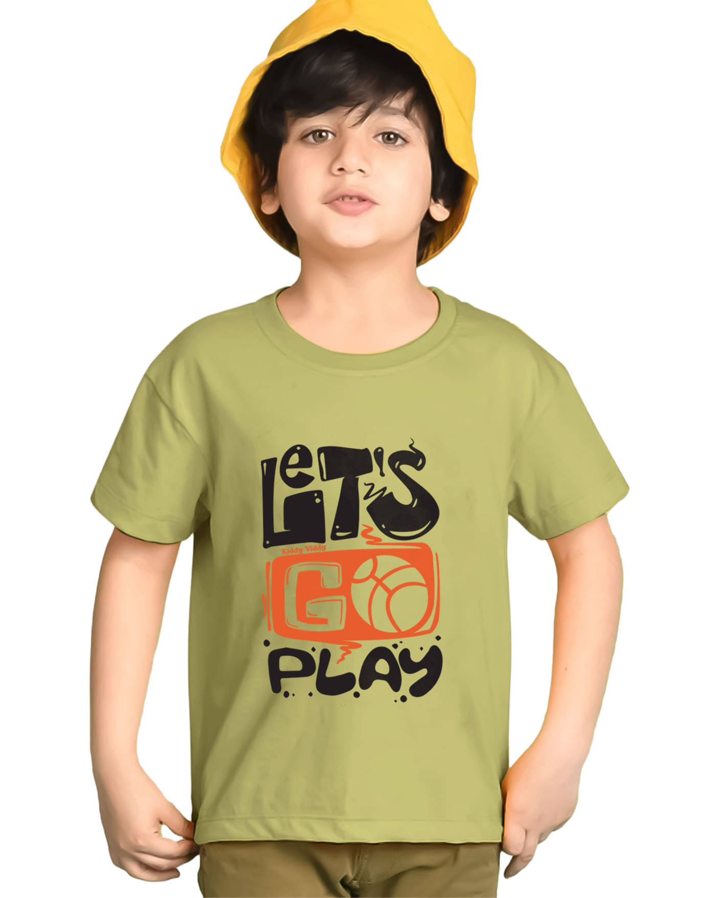     			KIDDY VIDDY Pack of 1 Boys Cotton Blend T-Shirt ( Light Green )