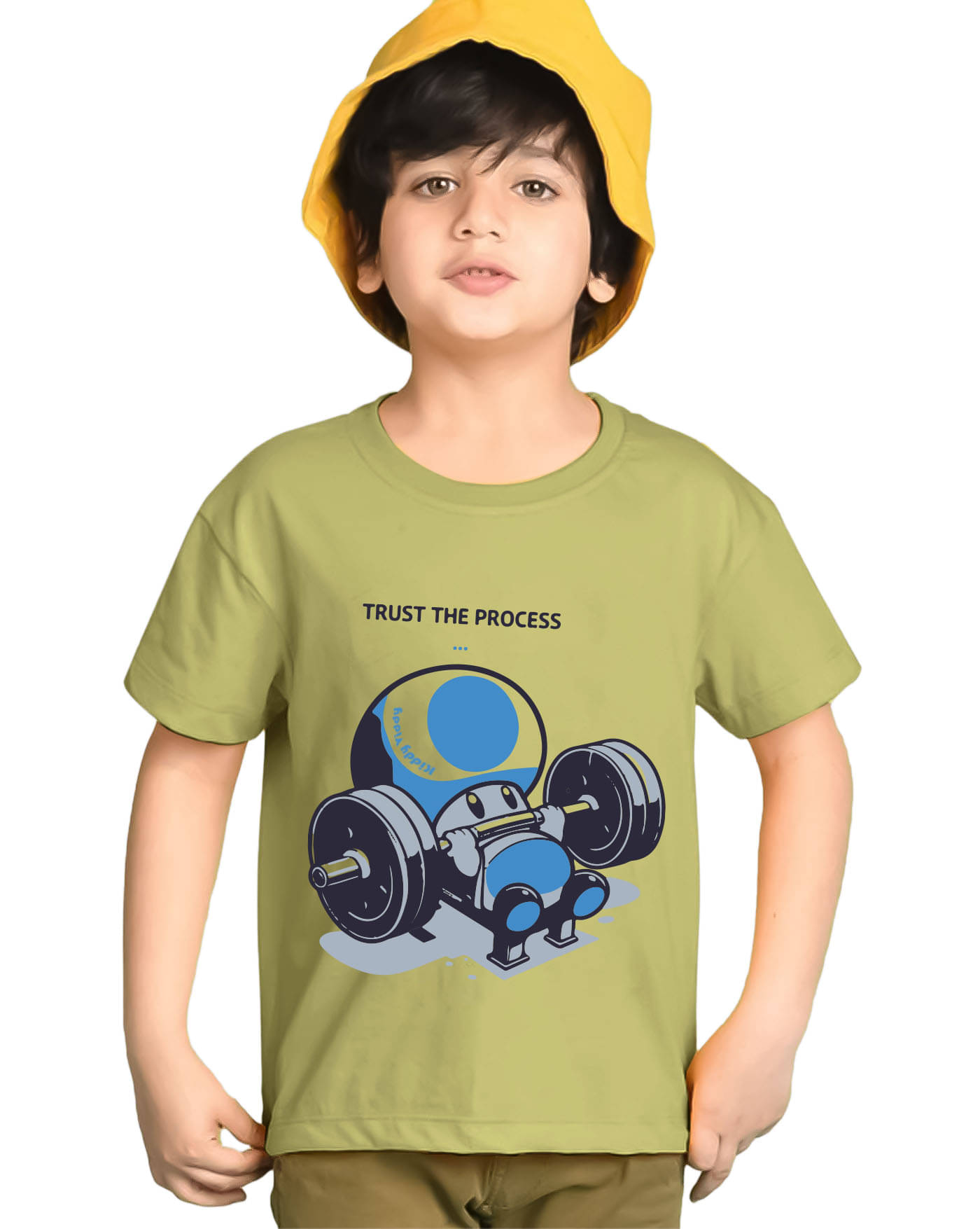     			KIDDY VIDDY Pack of 1 Boys Cotton Blend T-Shirt ( Light Green )