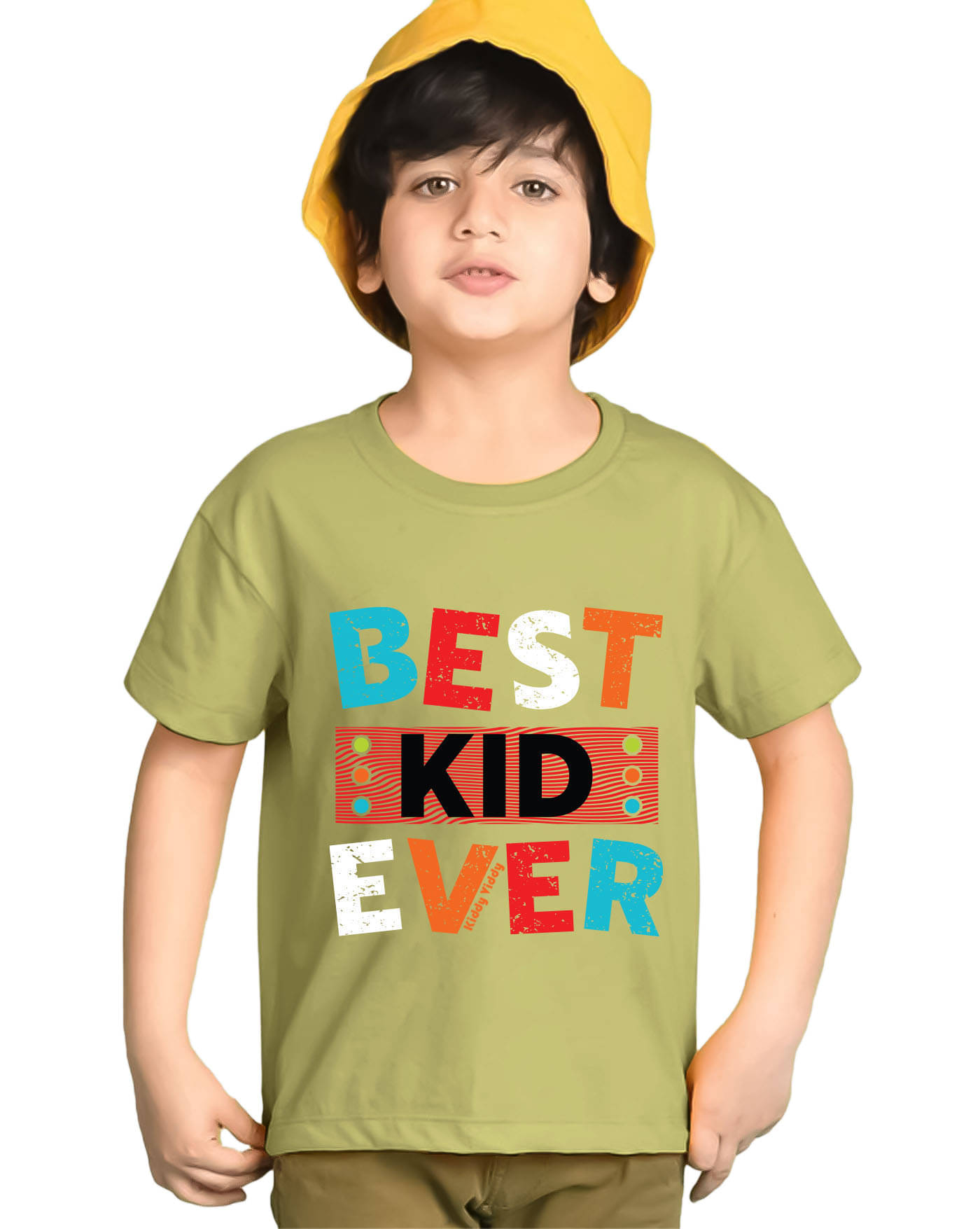     			KIDDY VIDDY Pack of 1 Boys Cotton Blend T-Shirt ( Light Green )