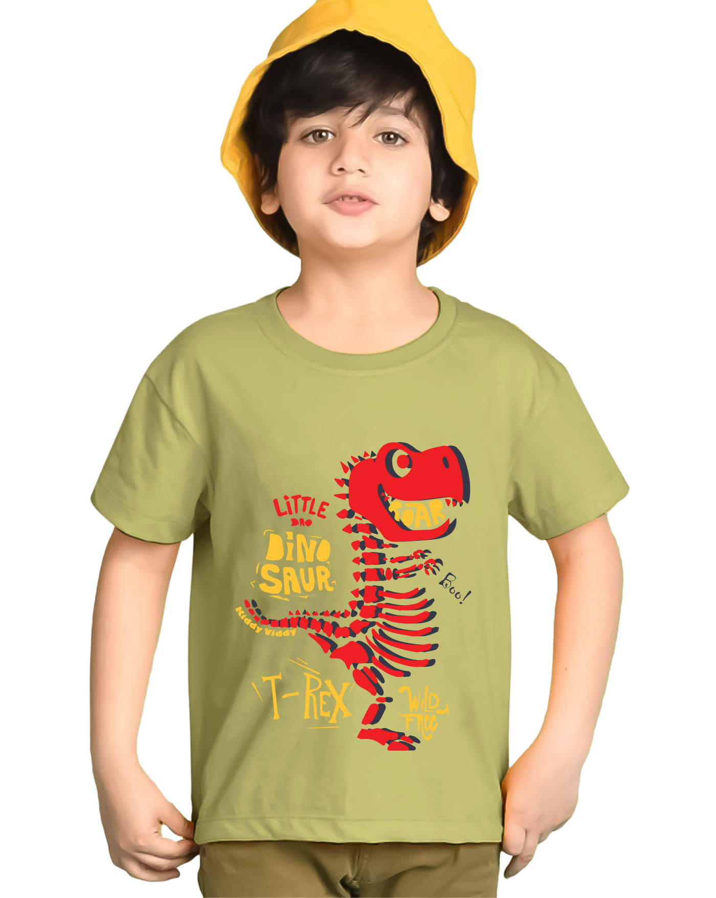     			KIDDY VIDDY Pack of 1 Boys Cotton Blend T-Shirt ( Light Green )