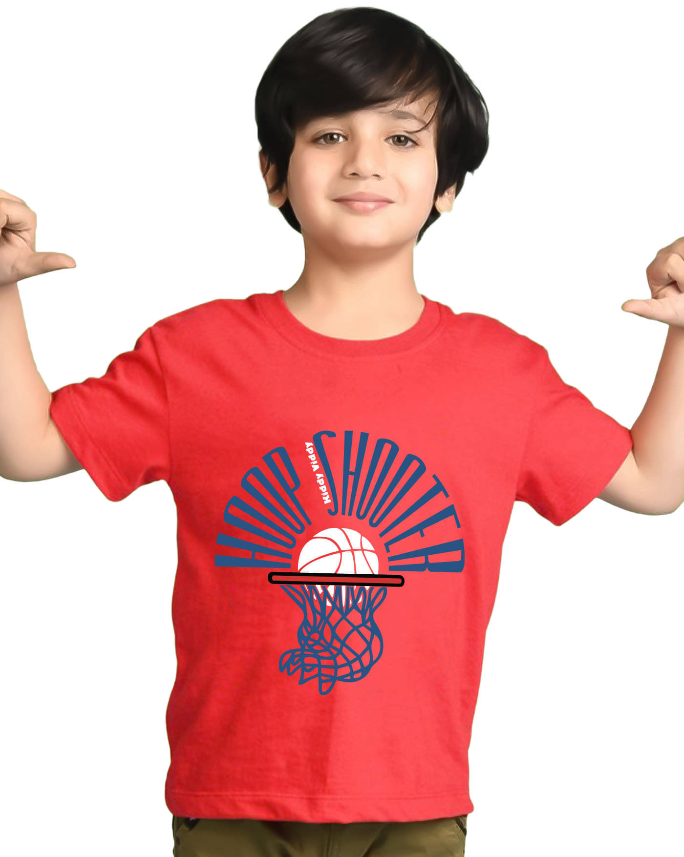     			KIDDY VIDDY Pack of 1 Boys Cotton Blend T-Shirt ( Red )