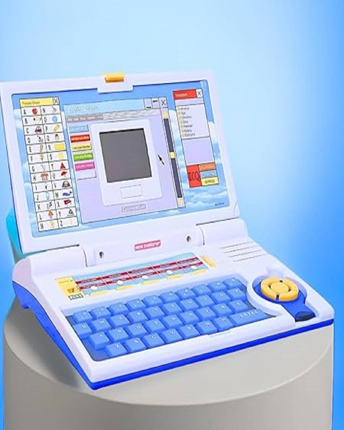     			OLIFIN Educational Computer Laptop Toy for Kids with Mouse |Toys for 2 - 5 Years Old Boys Girls| Learning Activity Alphabet, Letter, Words, Games & Music, Mathematics Logical Memory Tool - (Multicolour)